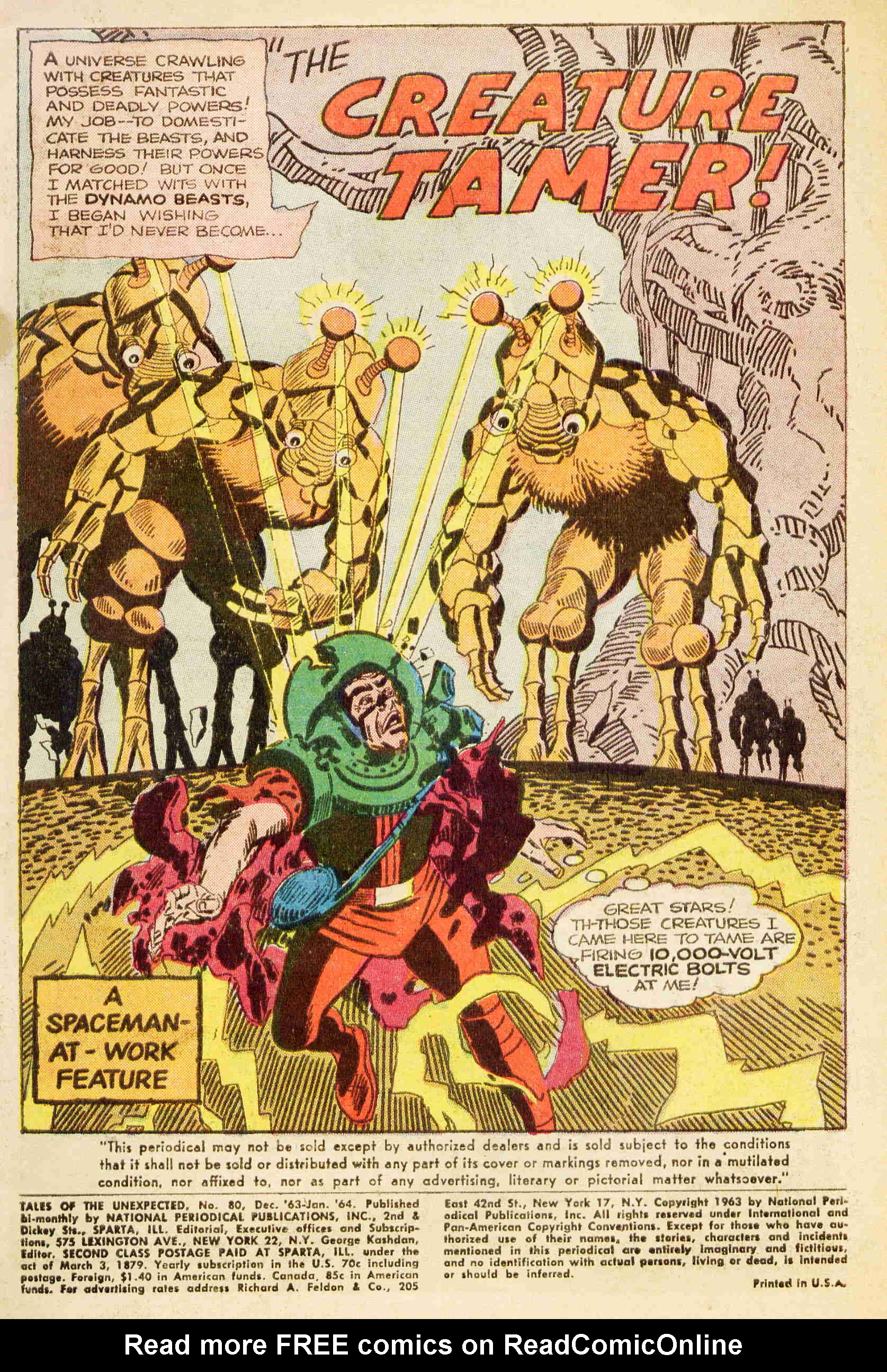Read online Tales of the Unexpected comic -  Issue #80 - 2