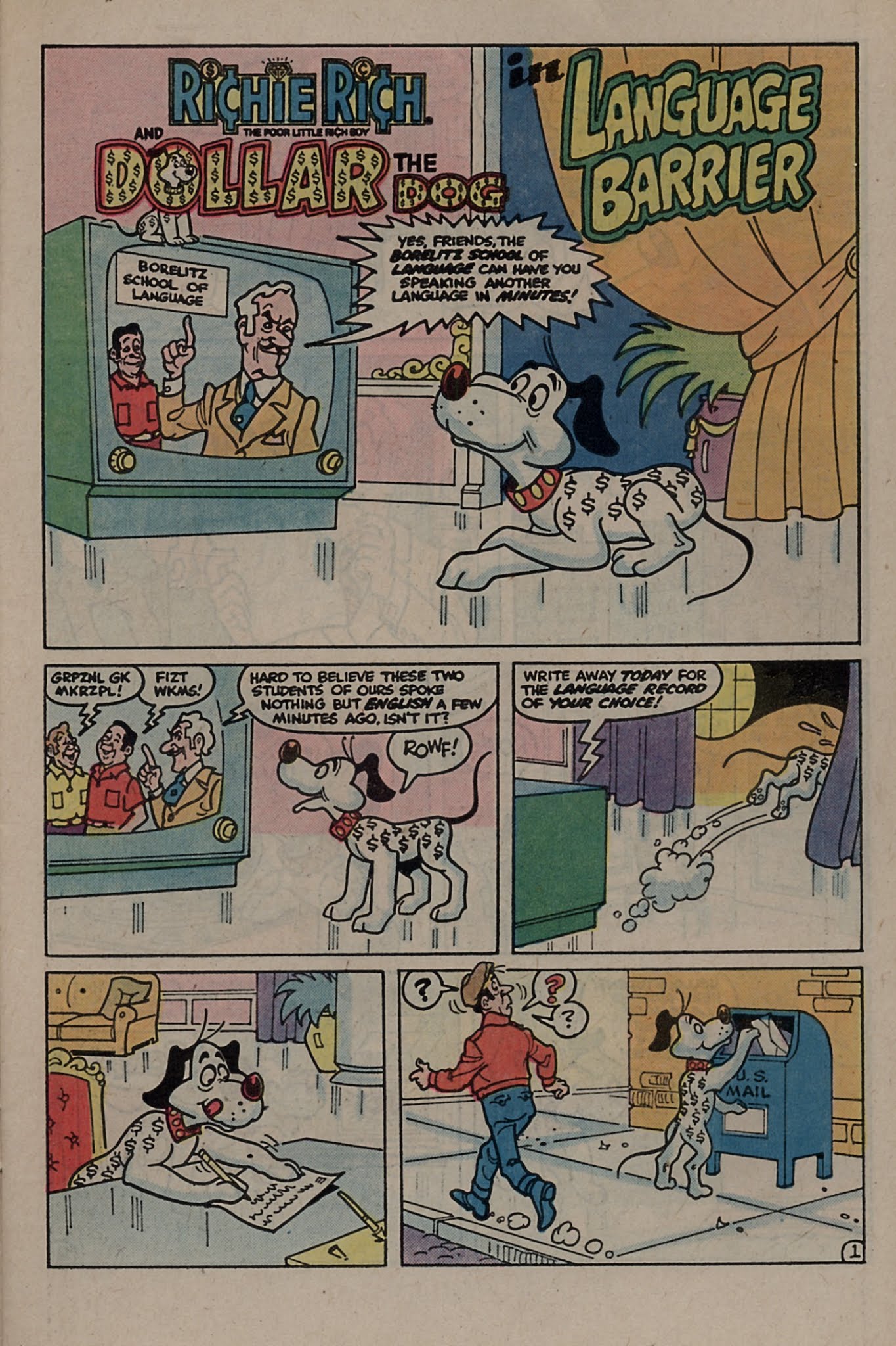 Read online Richie Rich & Dollar the Dog comic -  Issue #4 - 19