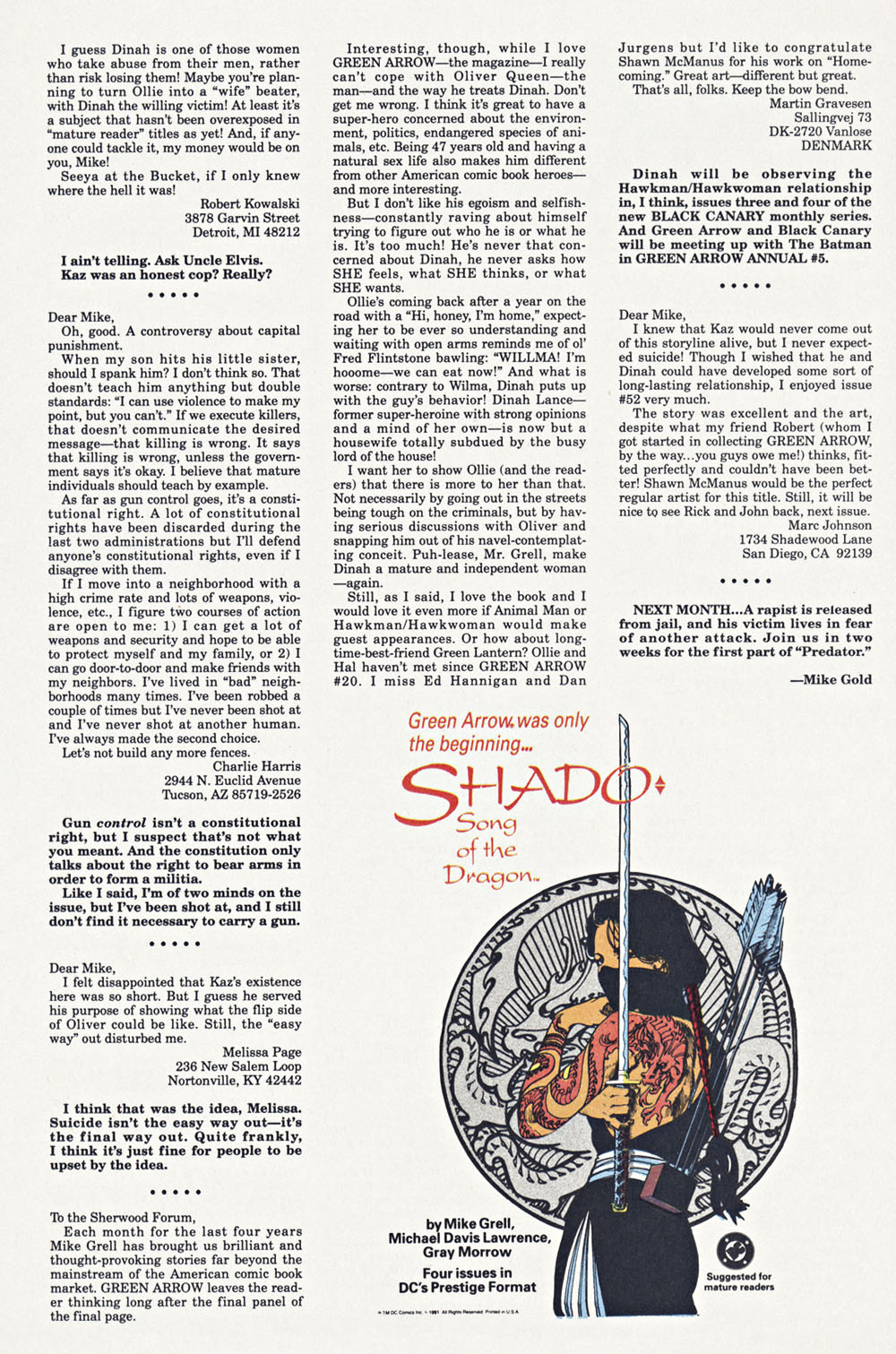 Read online Green Arrow (1988) comic -  Issue #58 - 25