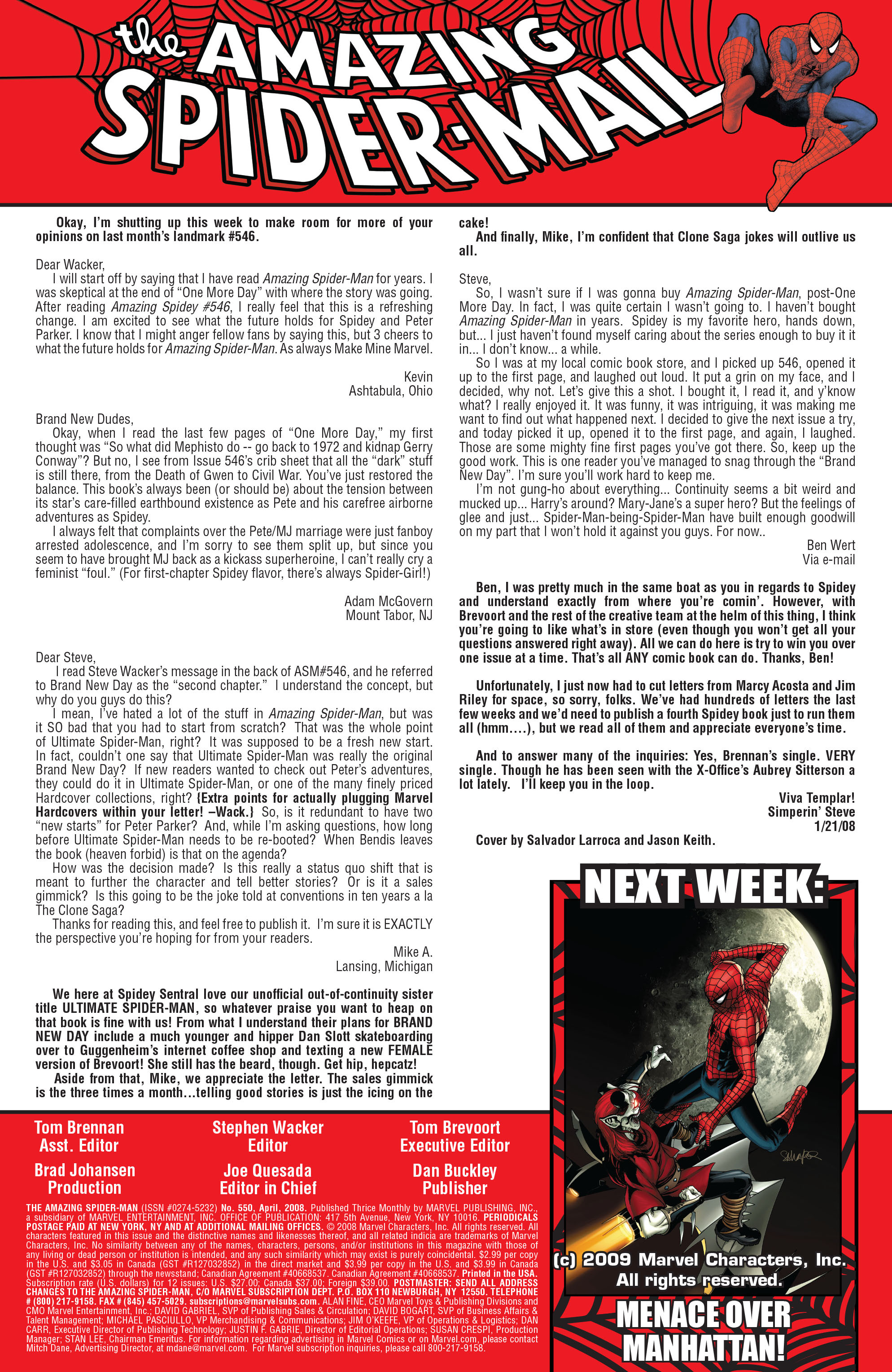 Read online Spider-Man: Brand New Day comic -  Issue # TPB - 138
