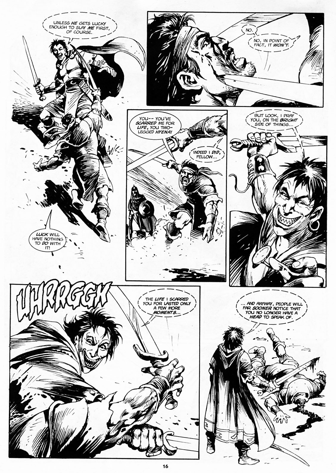 Read online The Savage Sword Of Conan comic -  Issue #218 - 16