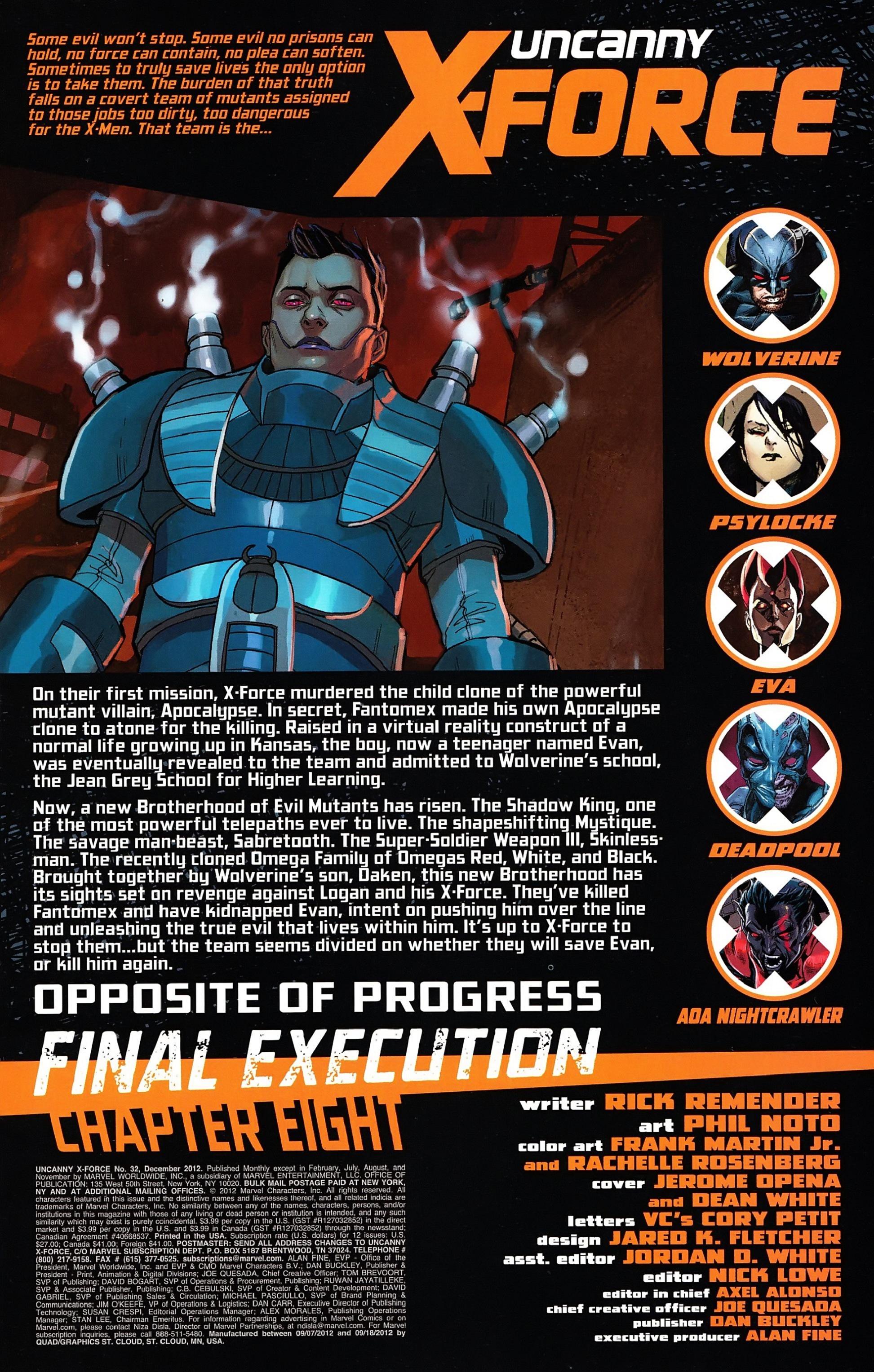 Read online Uncanny X-Force (2010) comic -  Issue #32 - 3