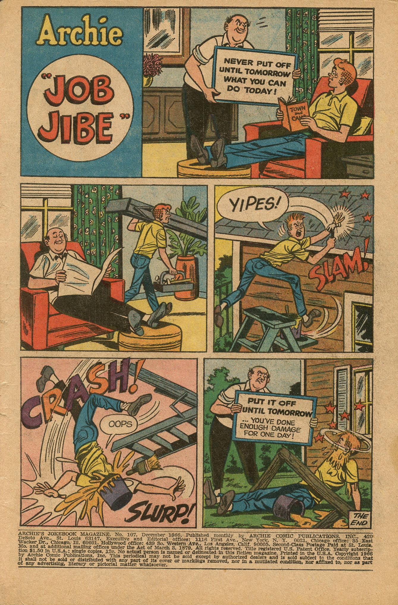 Read online Archie's Joke Book Magazine comic -  Issue #107 - 3