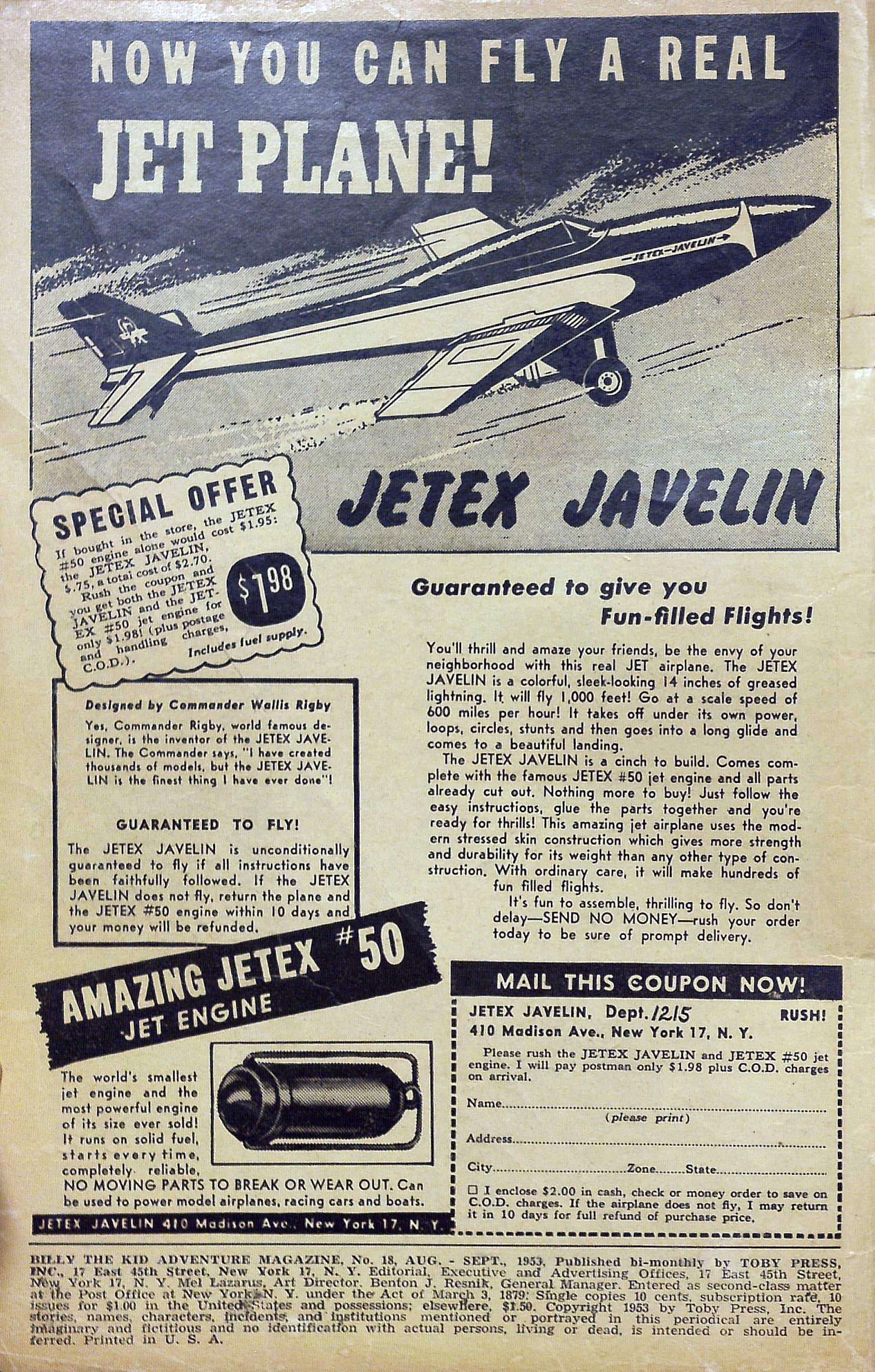 Read online Billy the Kid Adventure Magazine comic -  Issue #18 - 2