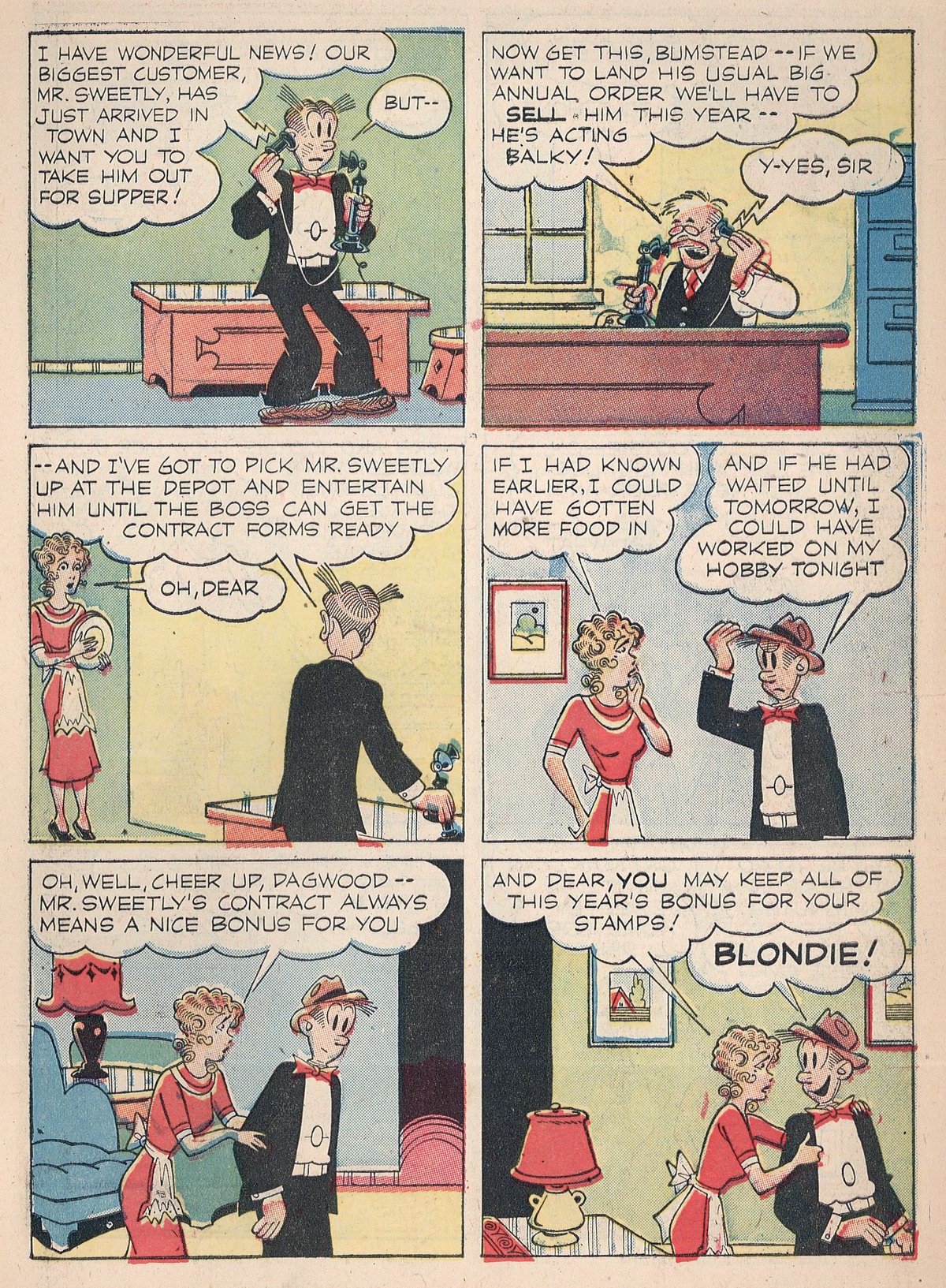 Read online Blondie Comics (1947) comic -  Issue #11 - 5