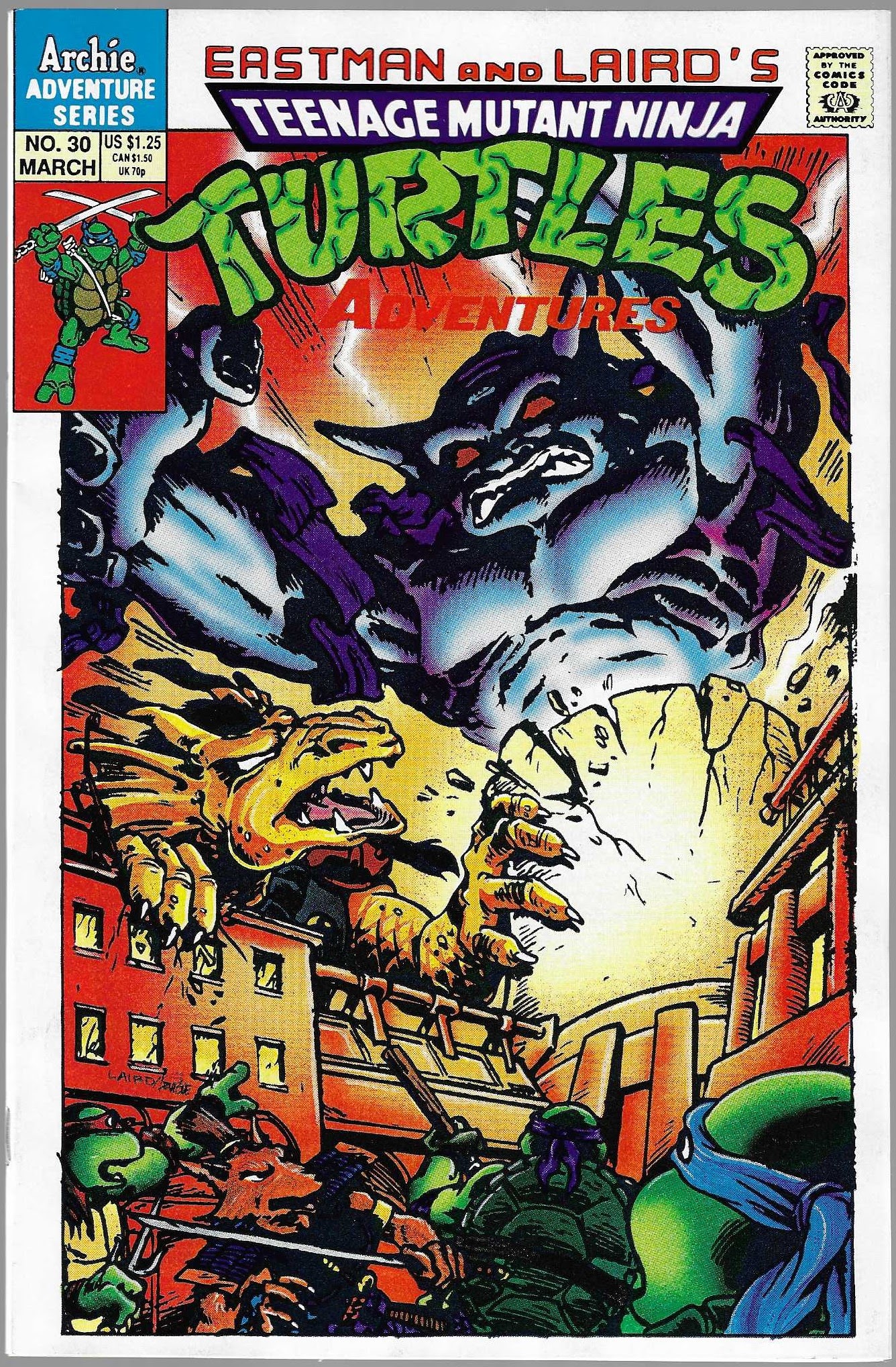 Read online Teenage Mutant Ninja Turtles Adventures (1989) comic -  Issue #30 - 1