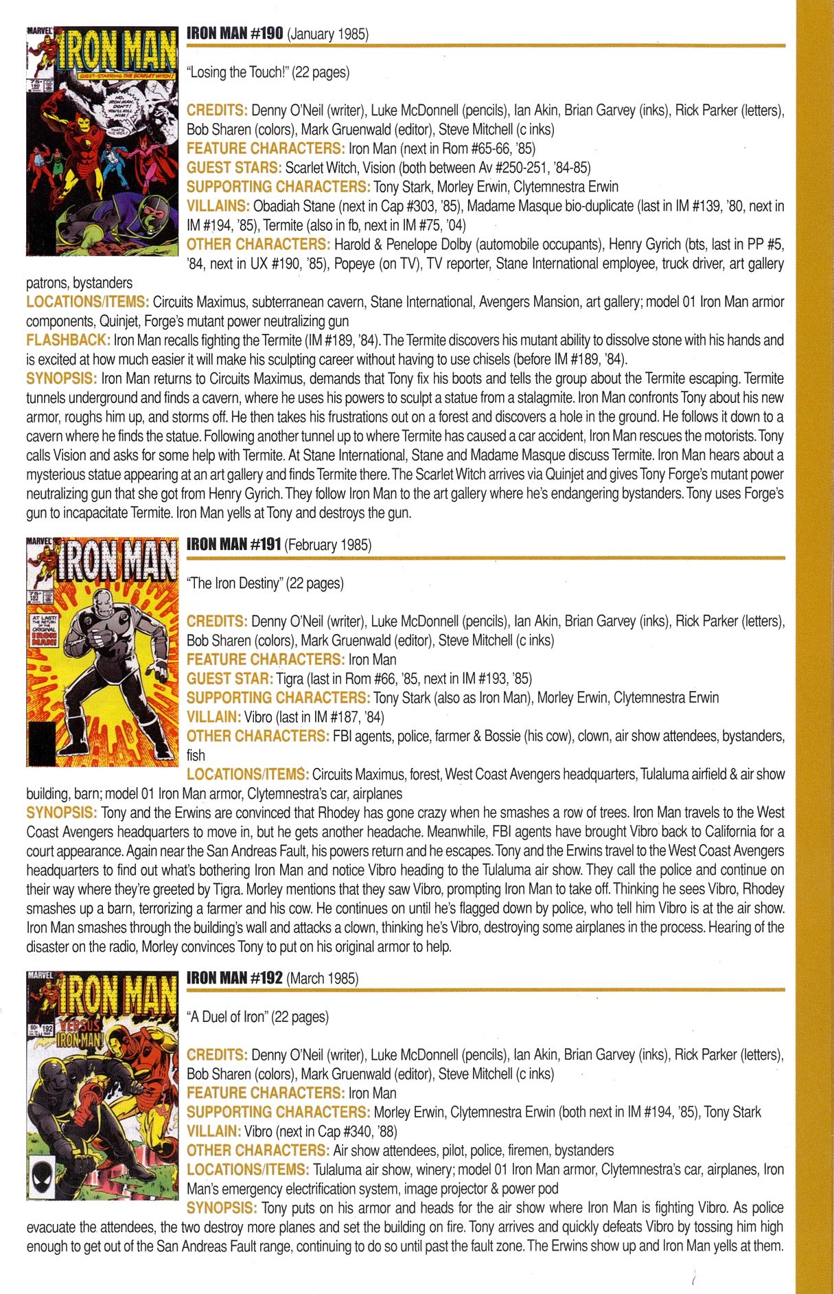 Read online Official Index to the Marvel Universe comic -  Issue #6 - 33