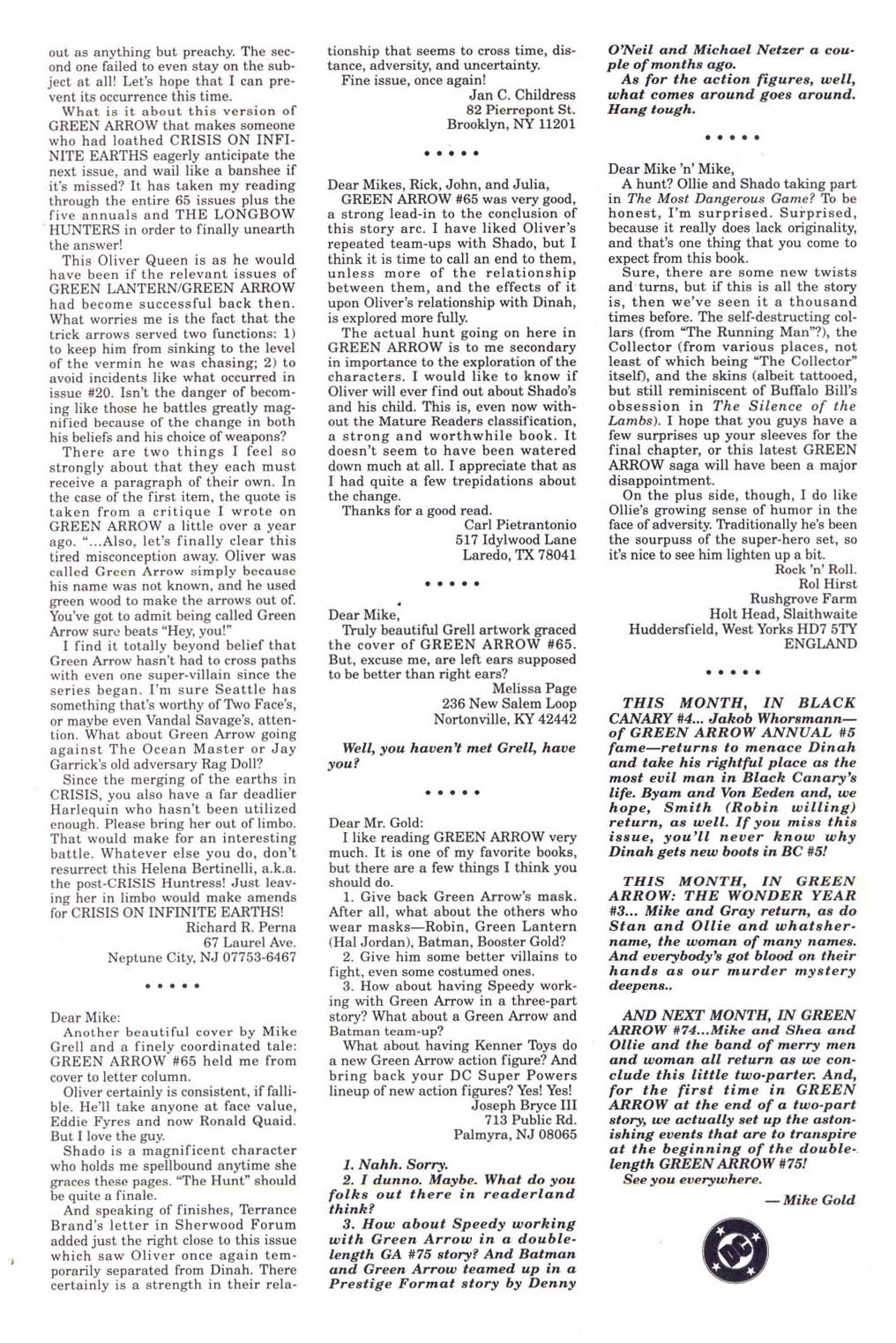 Read online Green Arrow (1988) comic -  Issue #73 - 25