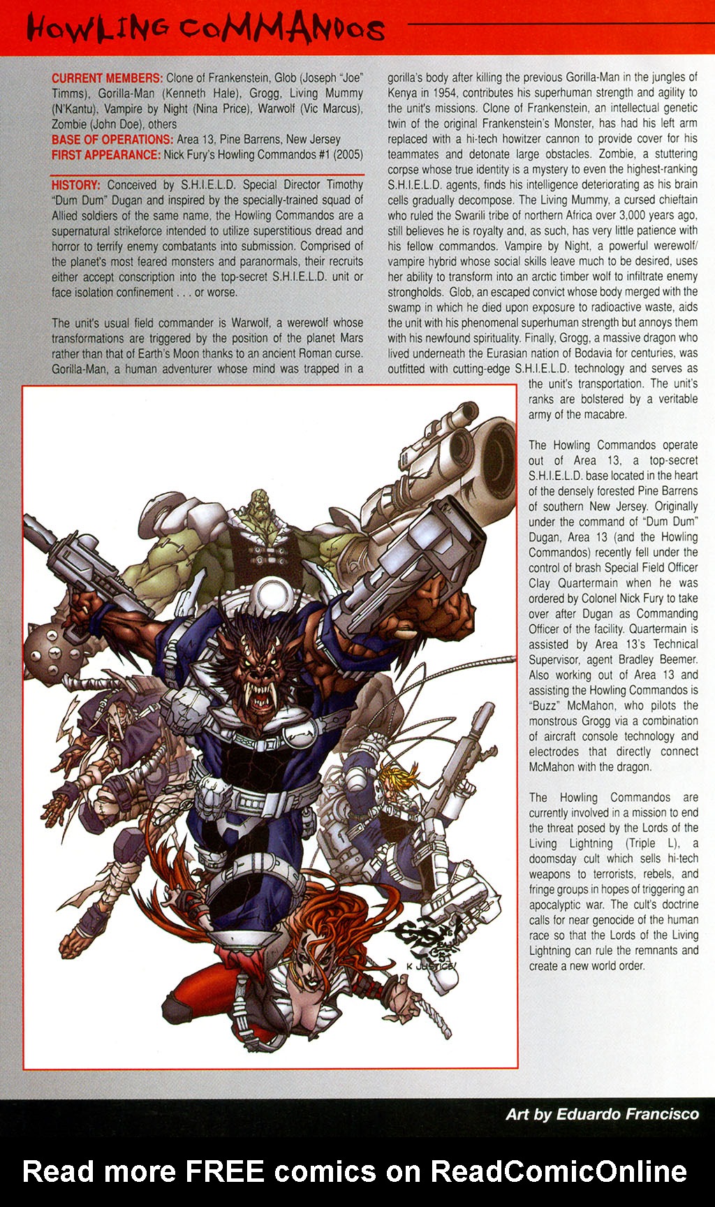 Read online Official Handbook of the Marvel Universe: Horror 2005 comic -  Issue # Full - 22