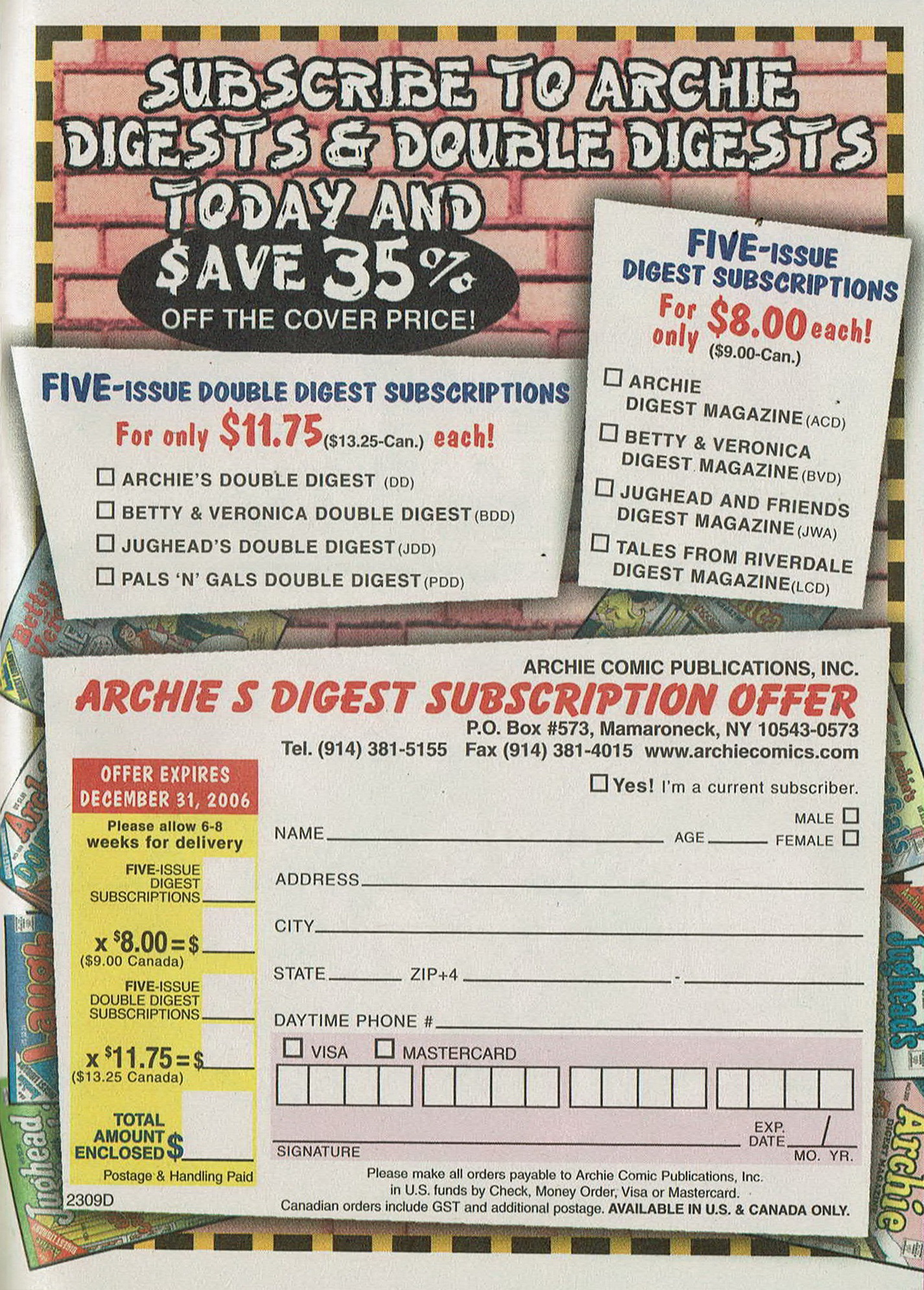 Read online Archie's Double Digest Magazine comic -  Issue #173 - 172