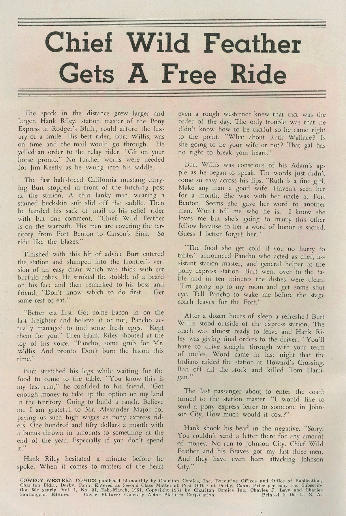 Read online Cowboy Western Comics (1948) comic -  Issue #31 - 2
