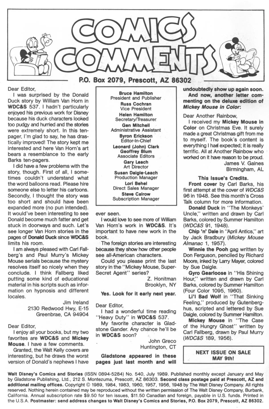 Read online Walt Disney's Comics and Stories comic -  Issue #540 - 2