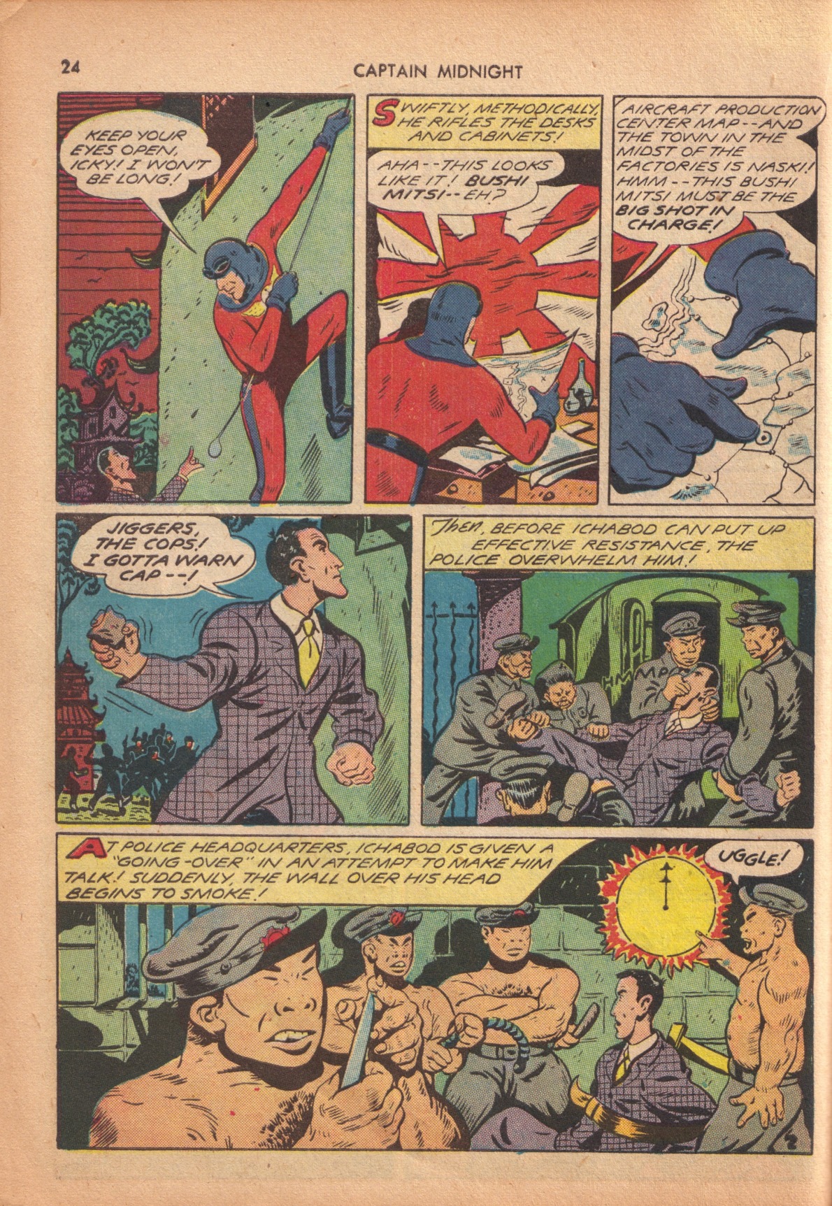 Read online Captain Midnight (1942) comic -  Issue #10 - 24