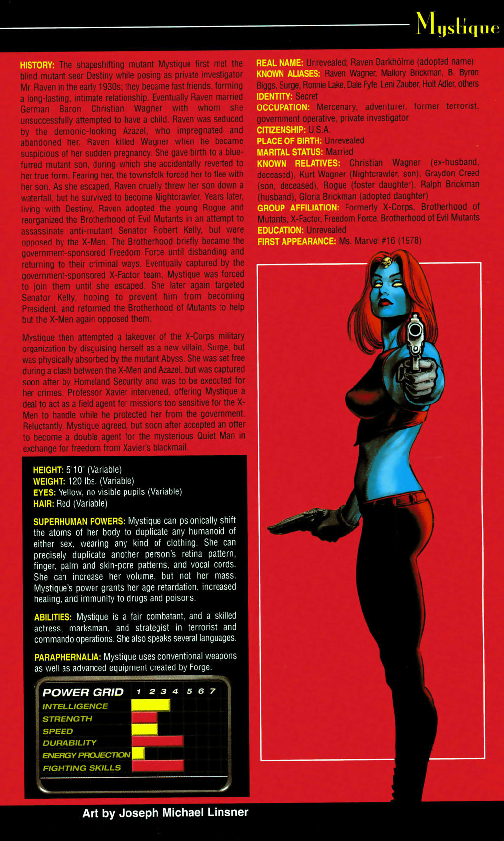Read online Official Handbook of the Marvel Universe: Women of Marvel 2005 comic -  Issue # Full - 29