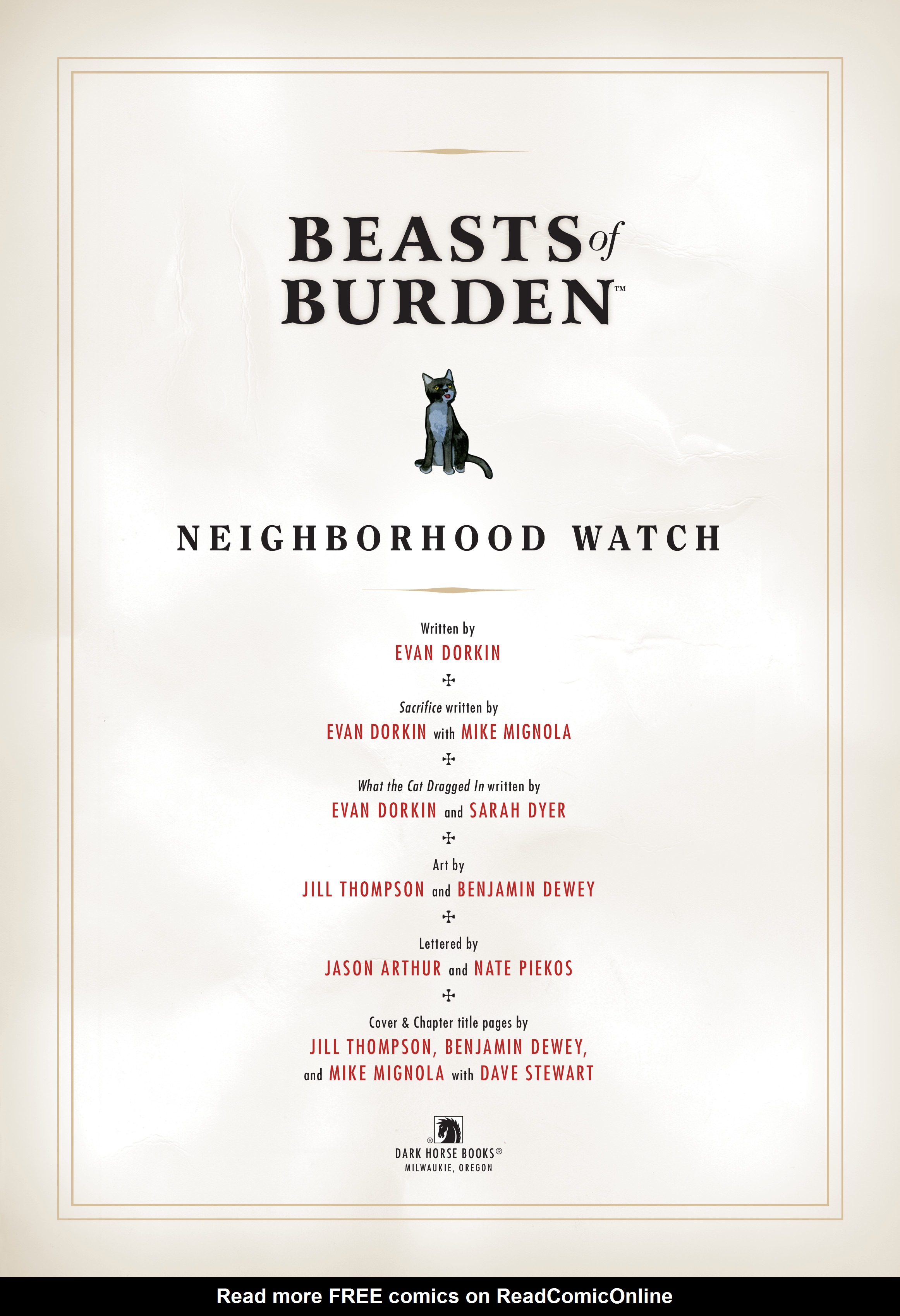 Read online Beasts of Burden: Neighborhood Watch (2019) comic -  Issue # TPB (Part 1) - 6