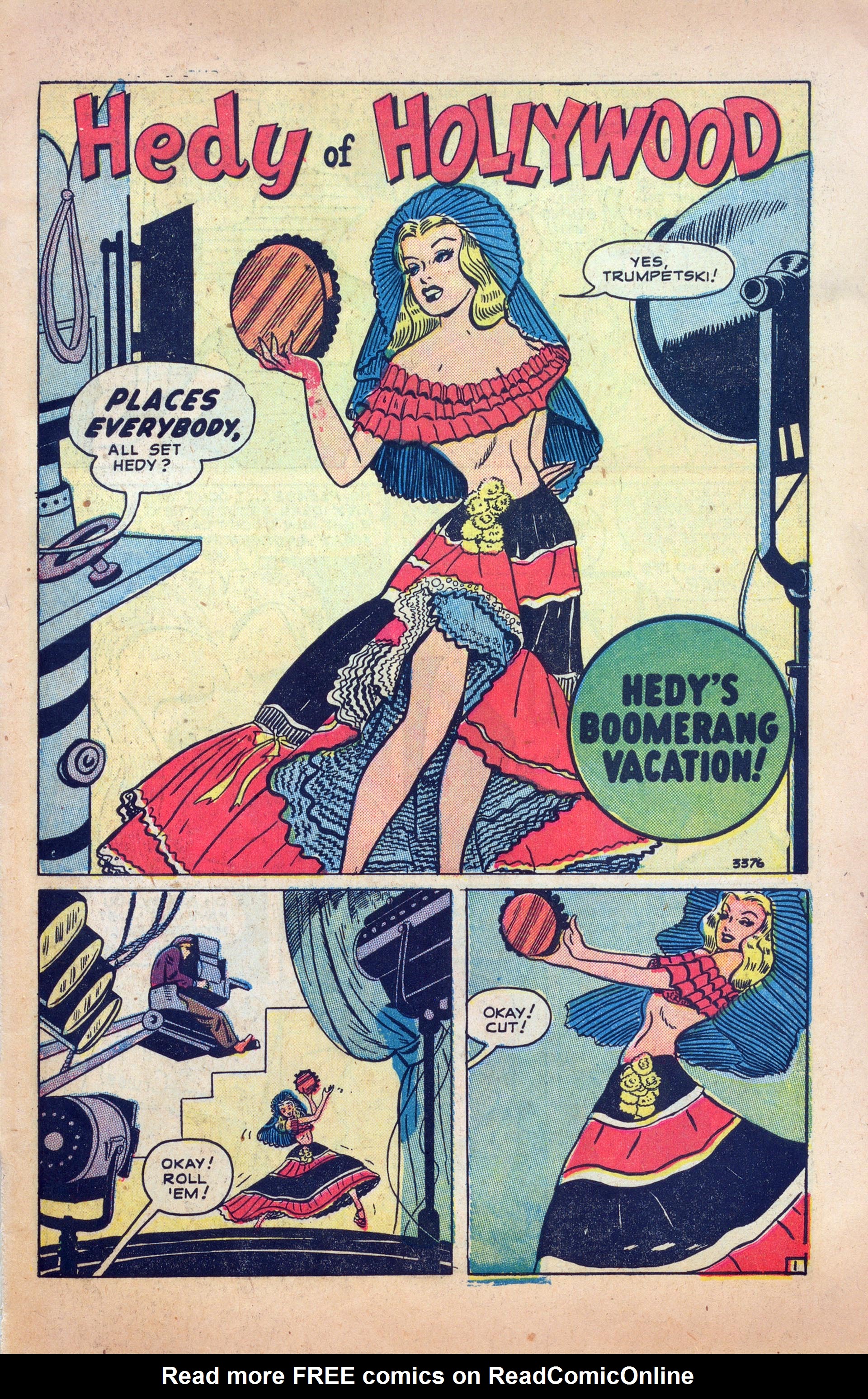 Read online Hedy Of Hollywood Comics comic -  Issue #39 - 3