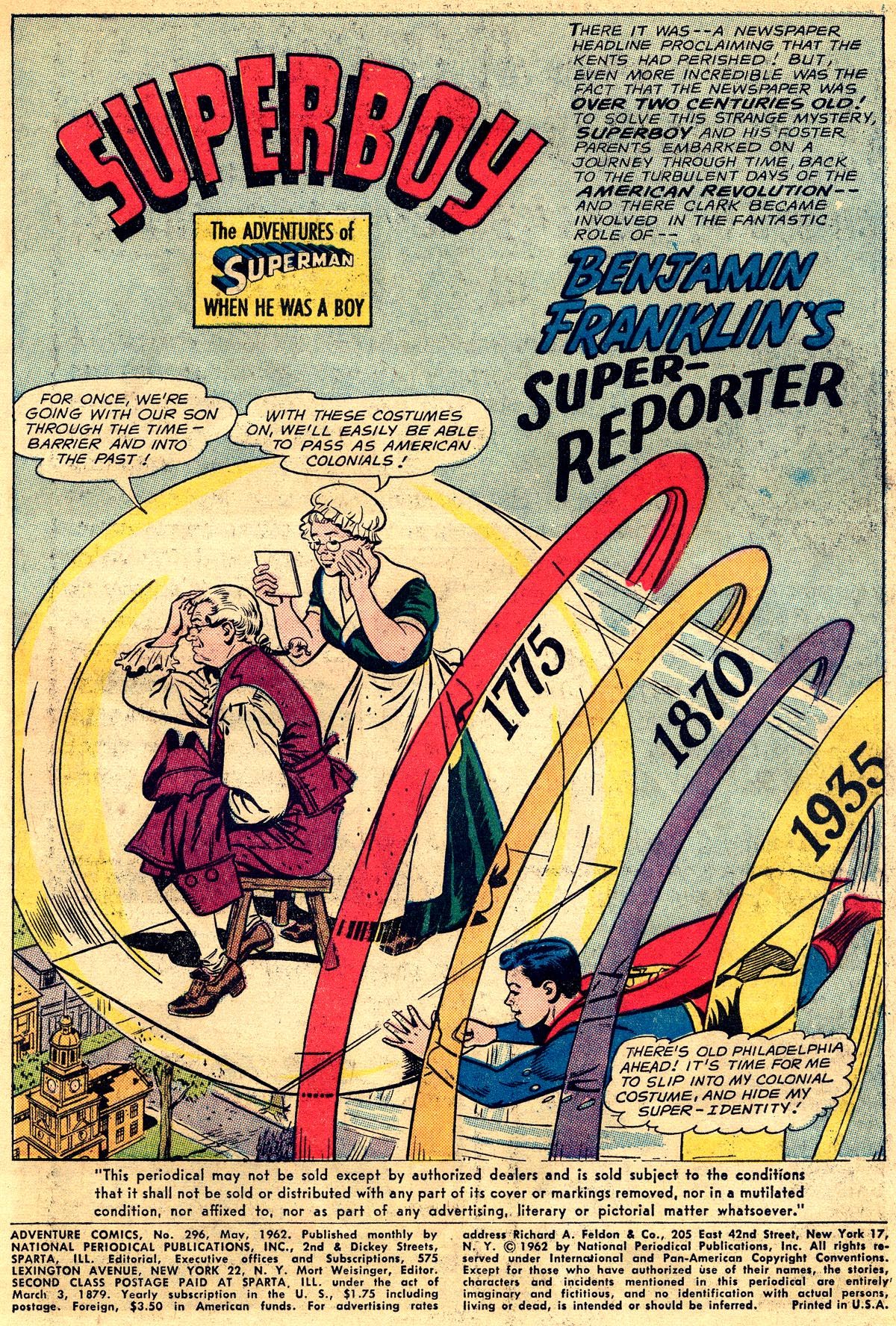 Read online Adventure Comics (1938) comic -  Issue #296 - 3