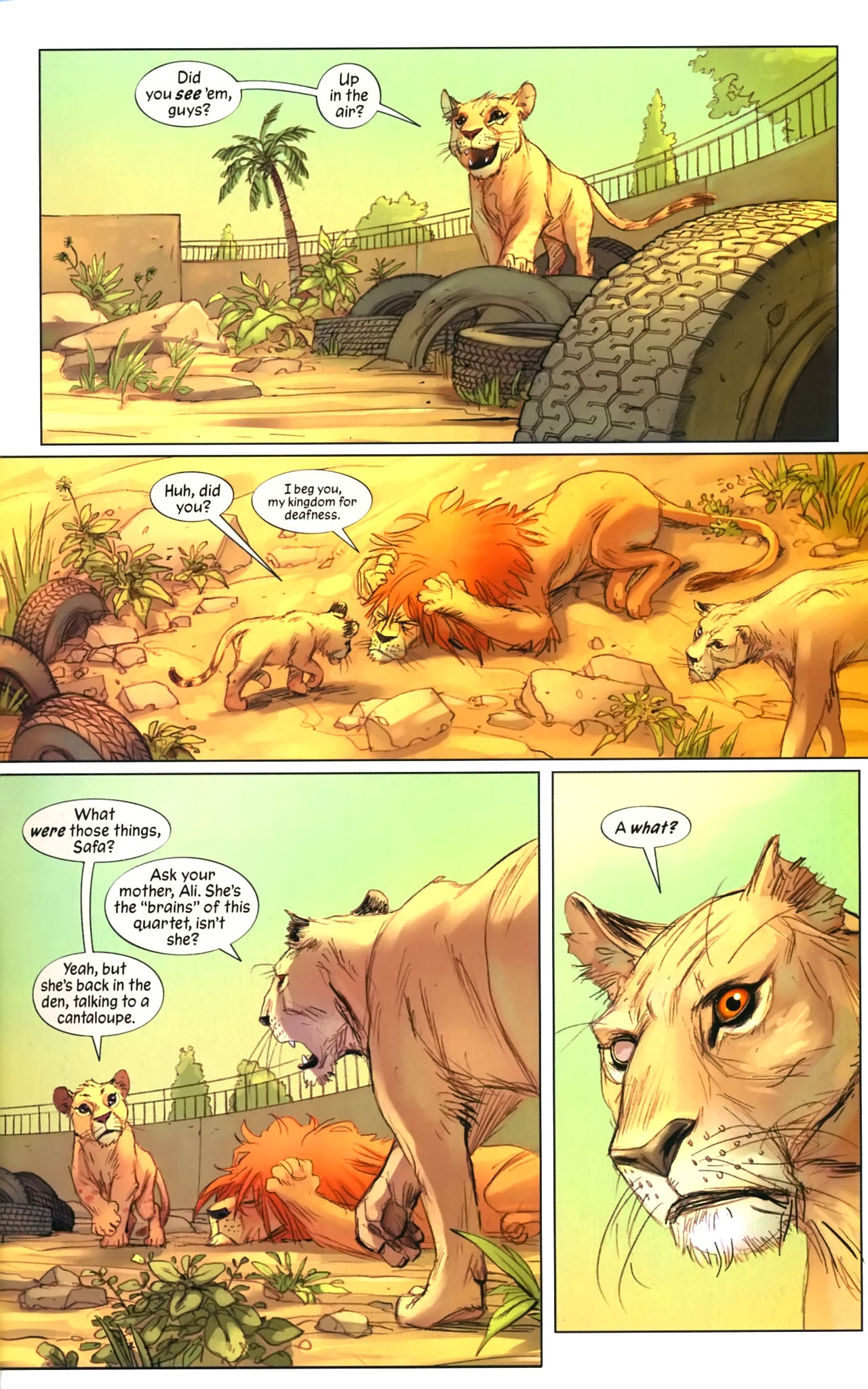 Read online Pride of Baghdad comic -  Issue # Full - 12