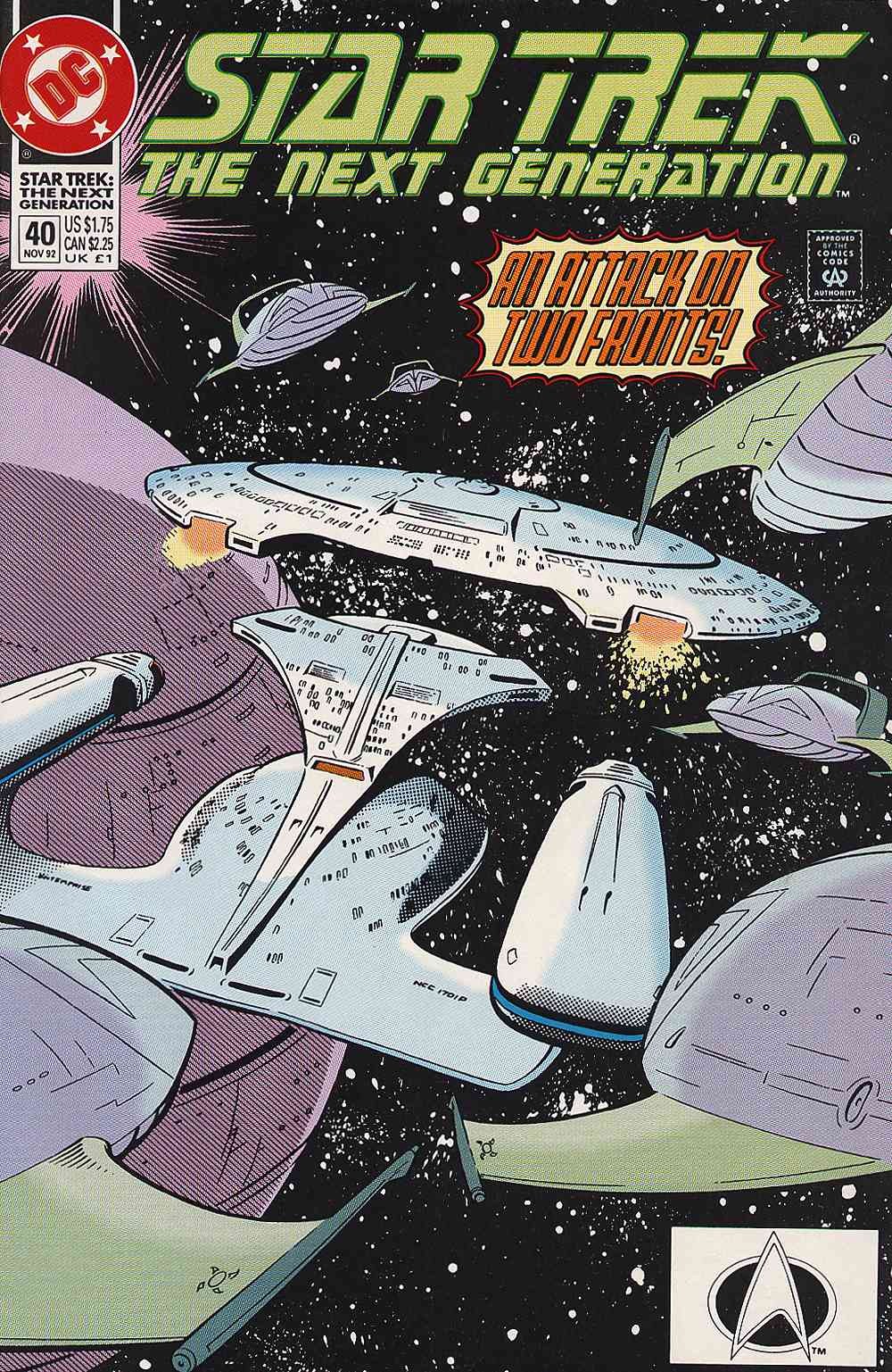 Read online Star Trek: The Next Generation (1989) comic -  Issue #40 - 1