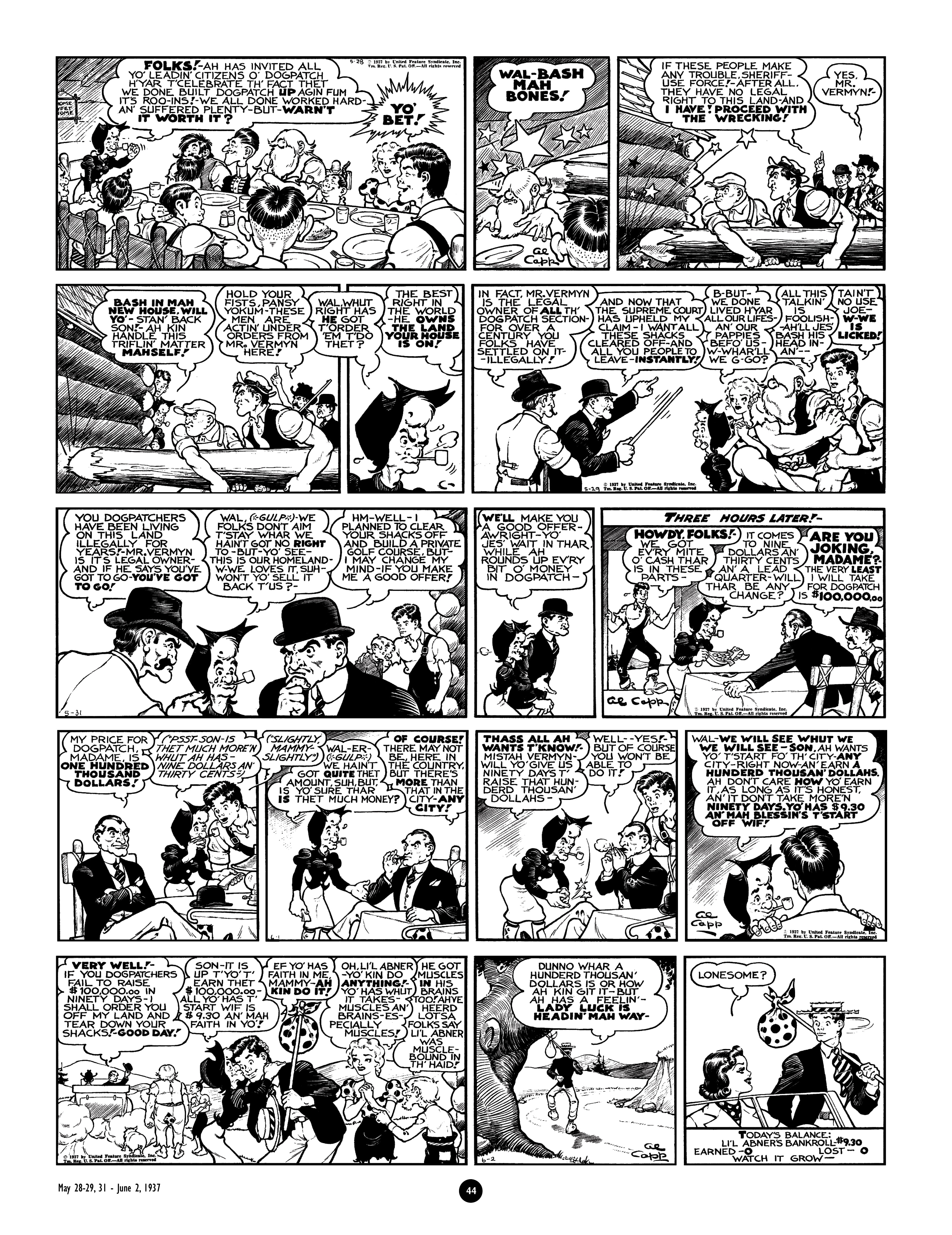 Read online Al Capp's Li'l Abner Complete Daily & Color Sunday Comics comic -  Issue # TPB 2 (Part 1) - 45