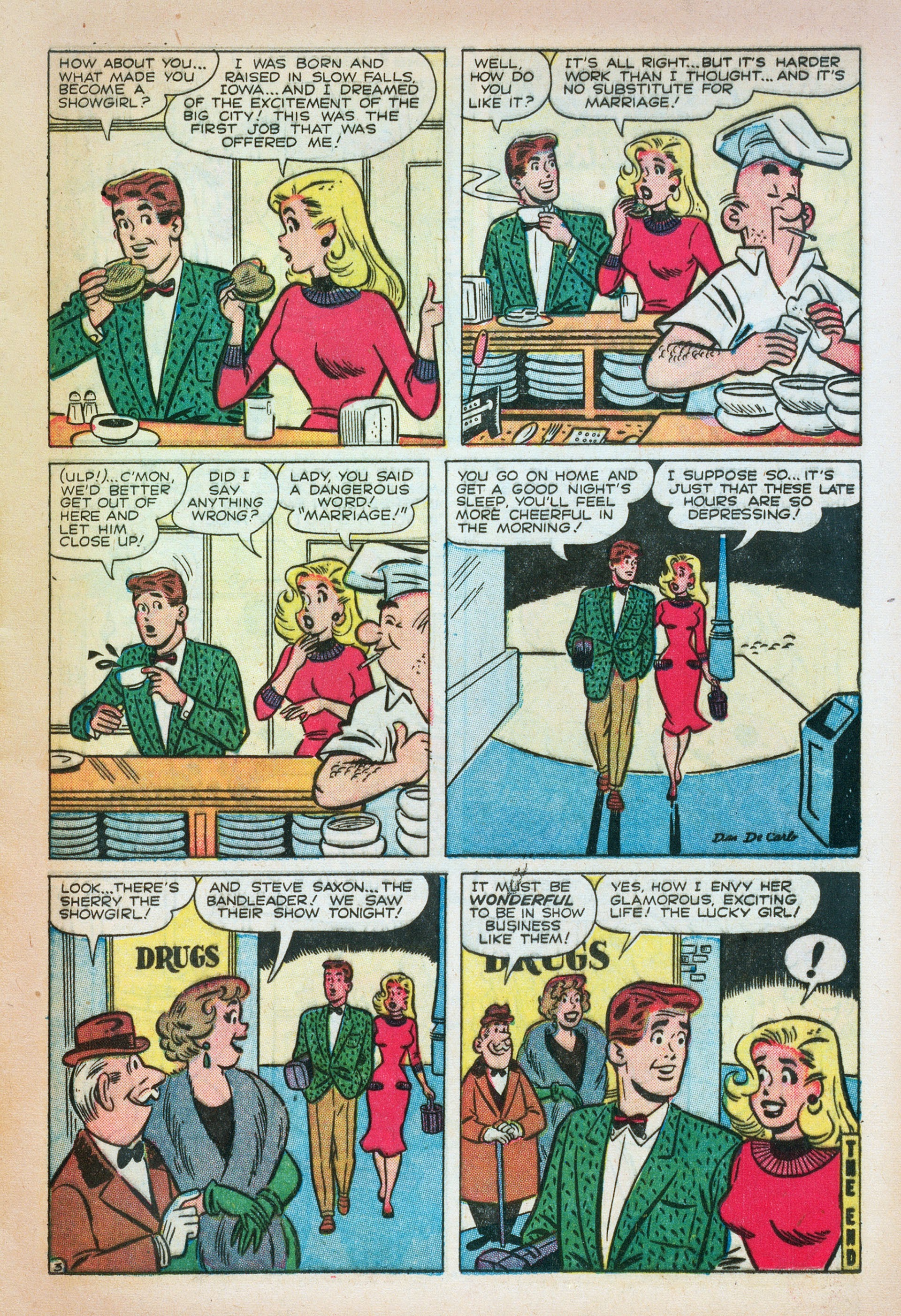 Read online Sherry the Showgirl (1956) comic -  Issue #1 - 13