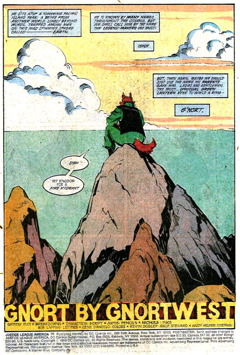 Read online Justice League America comic -  Issue #36 - 2