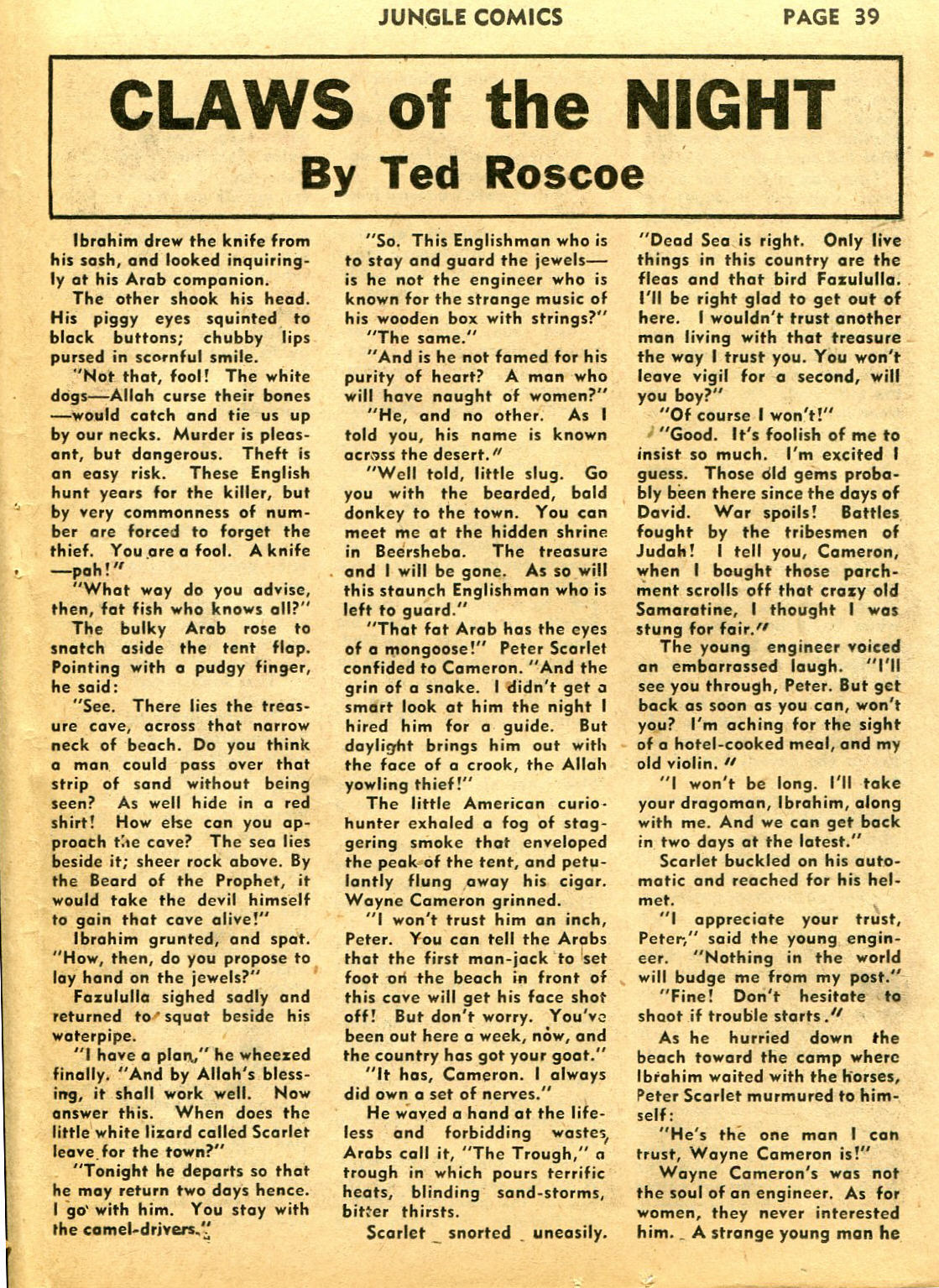 Read online Jungle Comics comic -  Issue #39 - 41