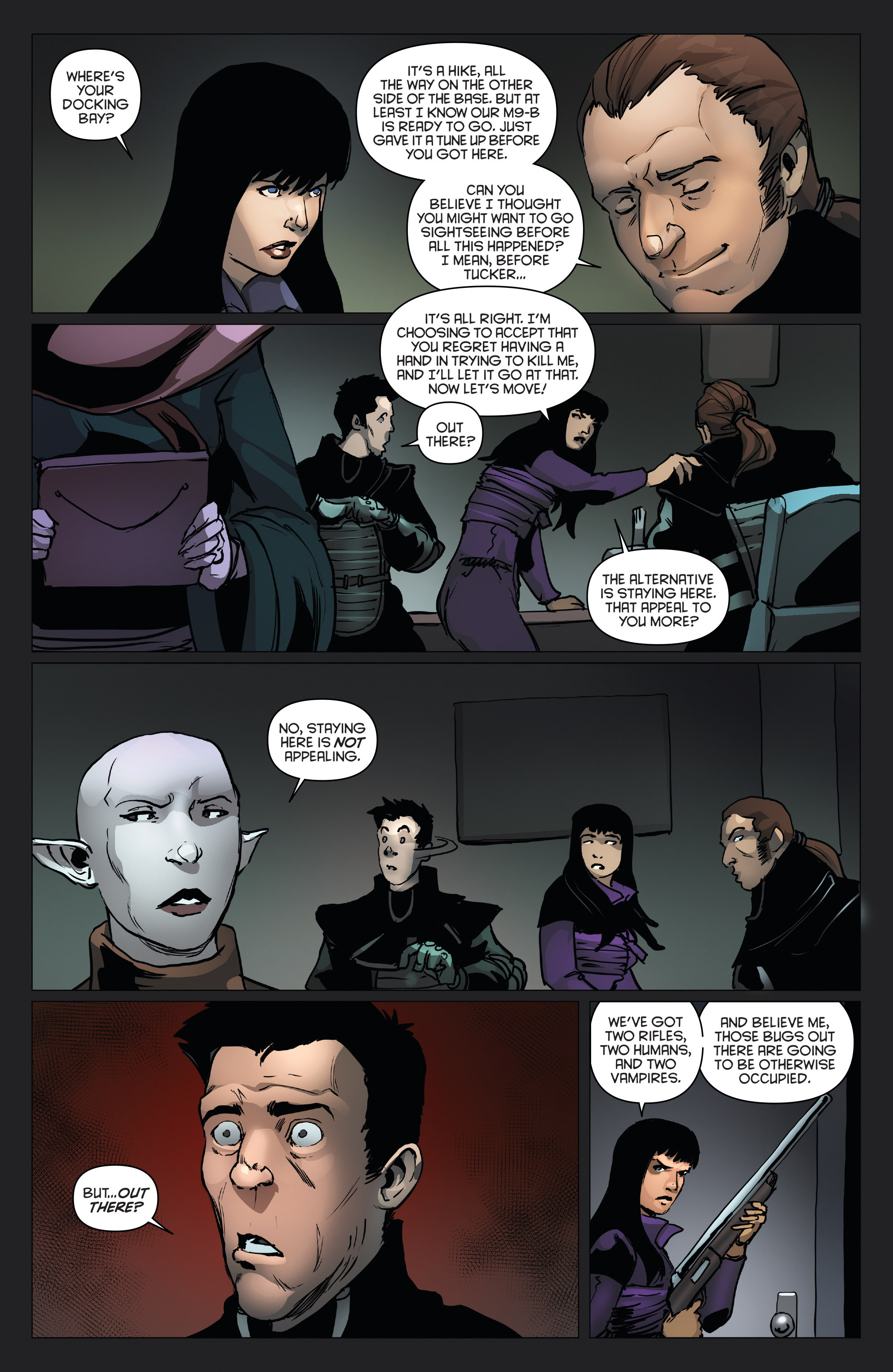 Read online Aliens/Vampirella comic -  Issue #6 - 15