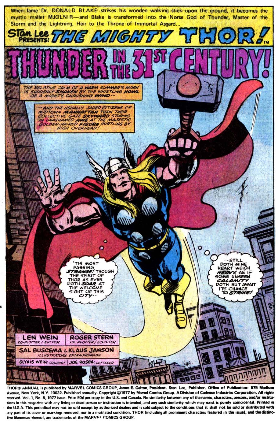 Read online Thor (1966) comic -  Issue # _Annual 6 - 2