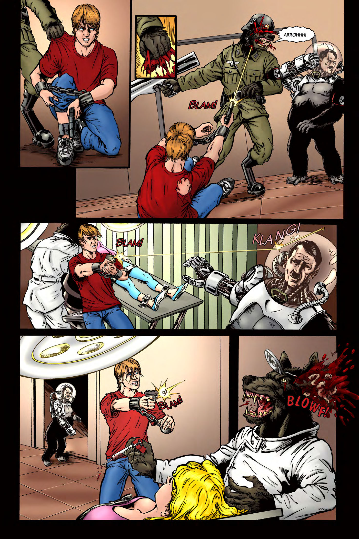 Read online Nazi Werewolves from Outer Space comic -  Issue #2 - 18