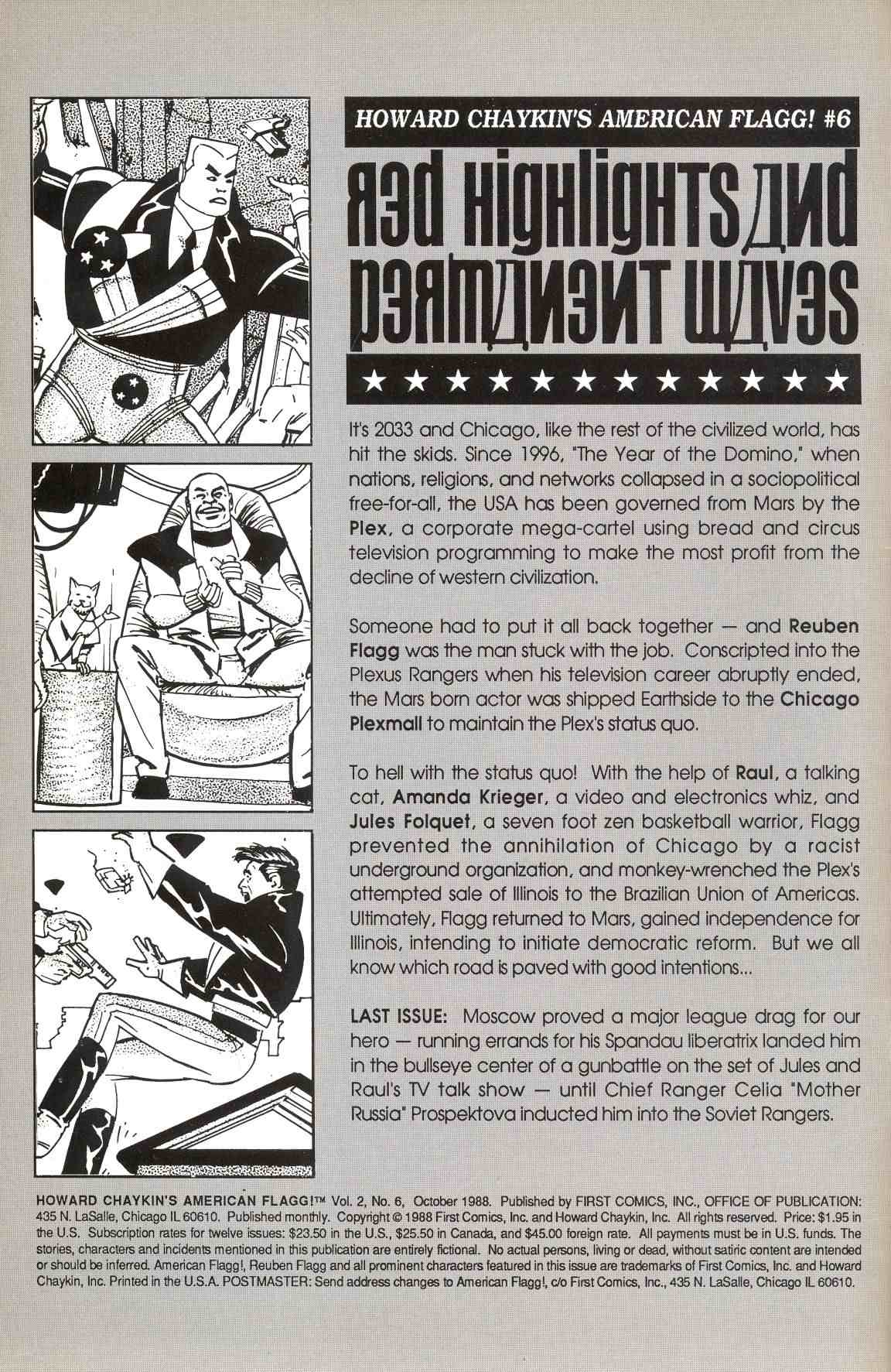 Read online Howard Chaykin's American Flagg comic -  Issue #6 - 2