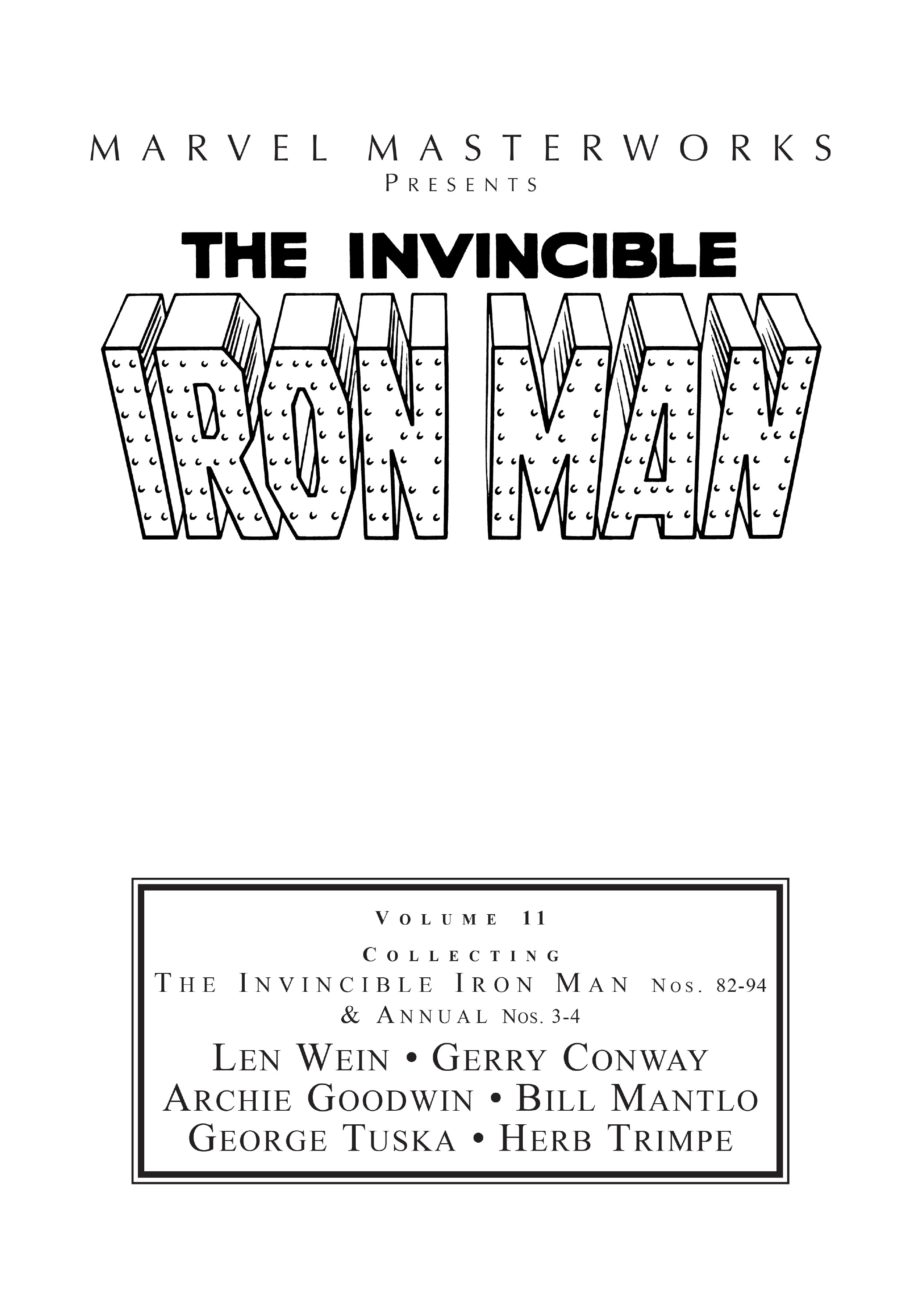 Read online Marvel Masterworks: The Invincible Iron Man comic -  Issue # TPB 11 (Part 1) - 2