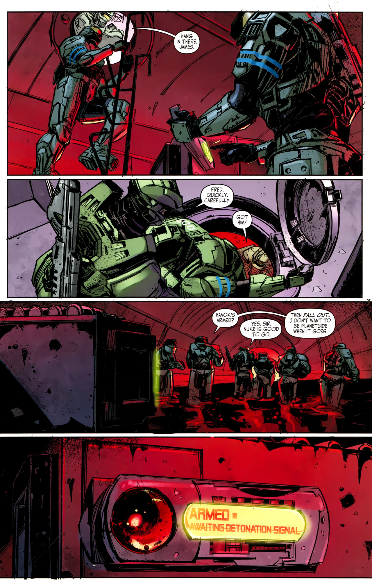 Read online Halo: Fall Of Reach - Covenant comic -  Issue #4 - 13