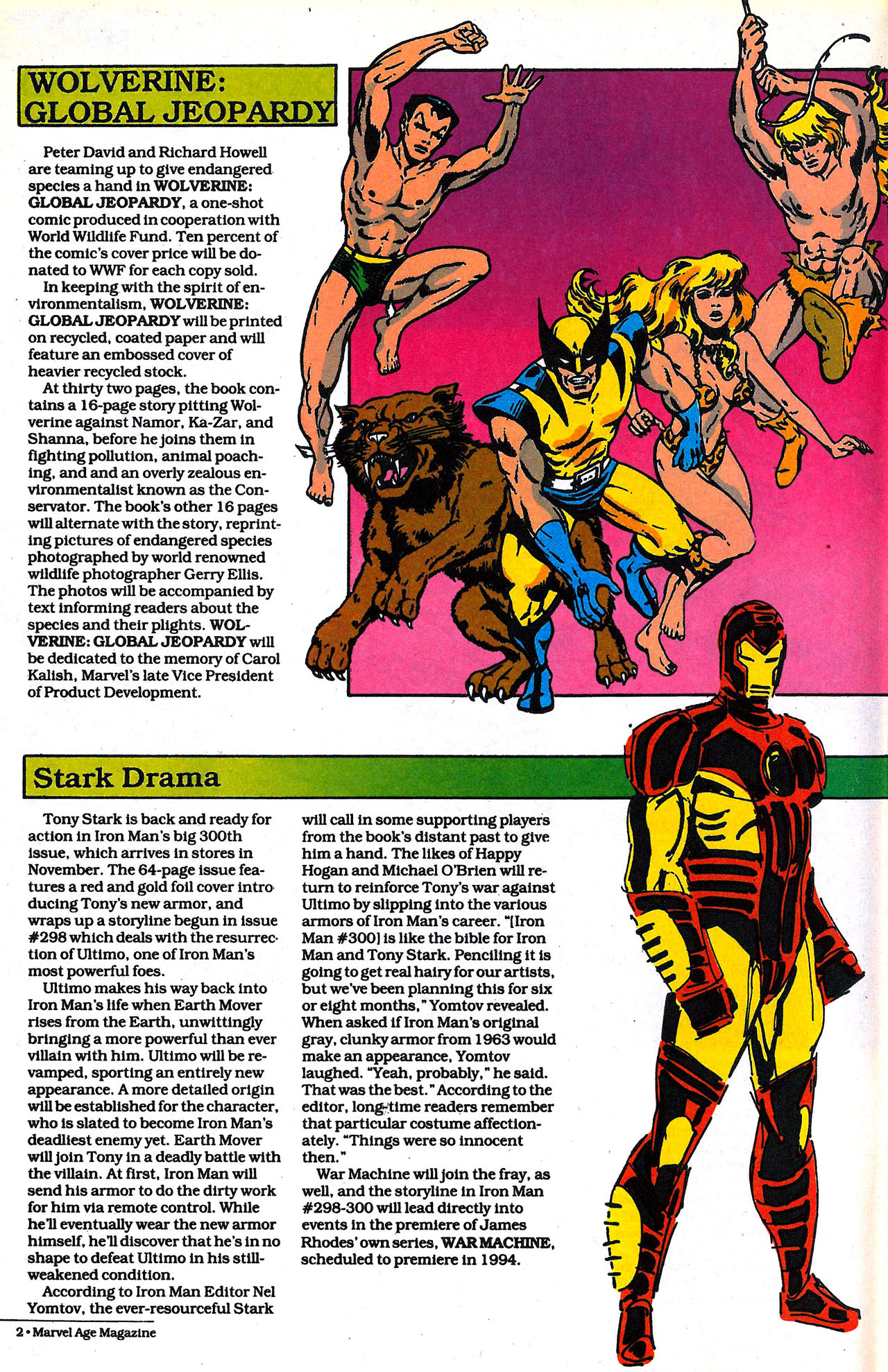 Read online Marvel Age comic -  Issue #130 - 4