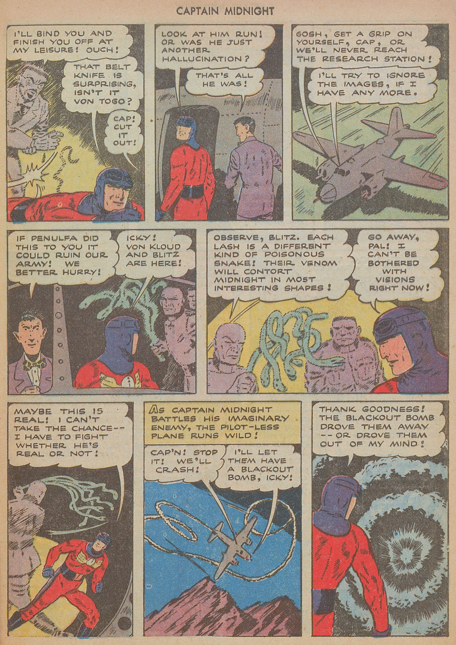 Read online Captain Midnight (1942) comic -  Issue #29 - 29