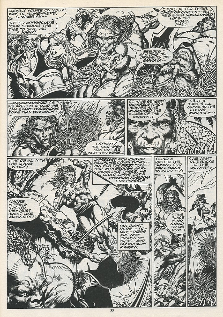 Read online The Savage Sword Of Conan comic -  Issue #217 - 55