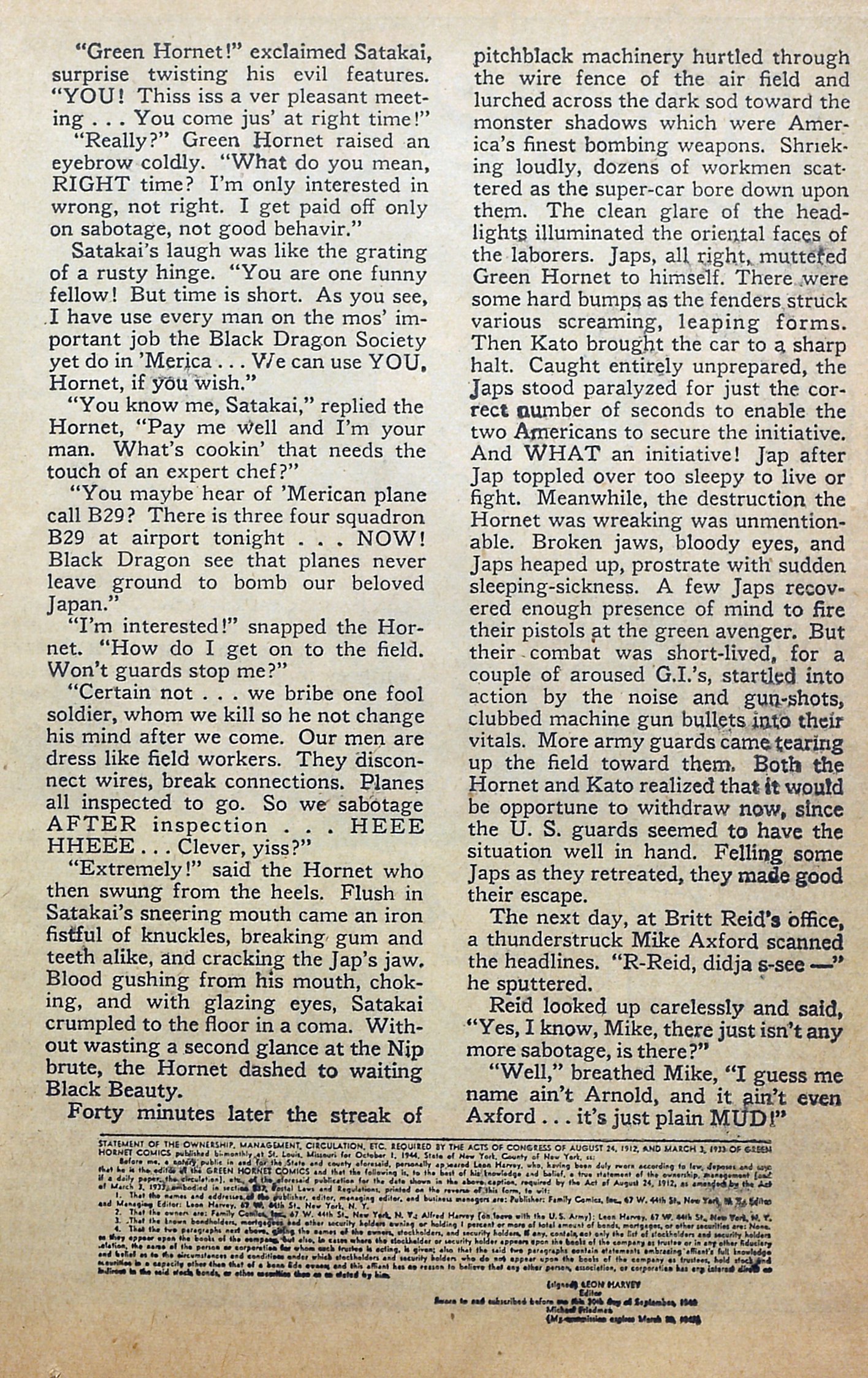 Read online Green Hornet Comics comic -  Issue #23 - 36