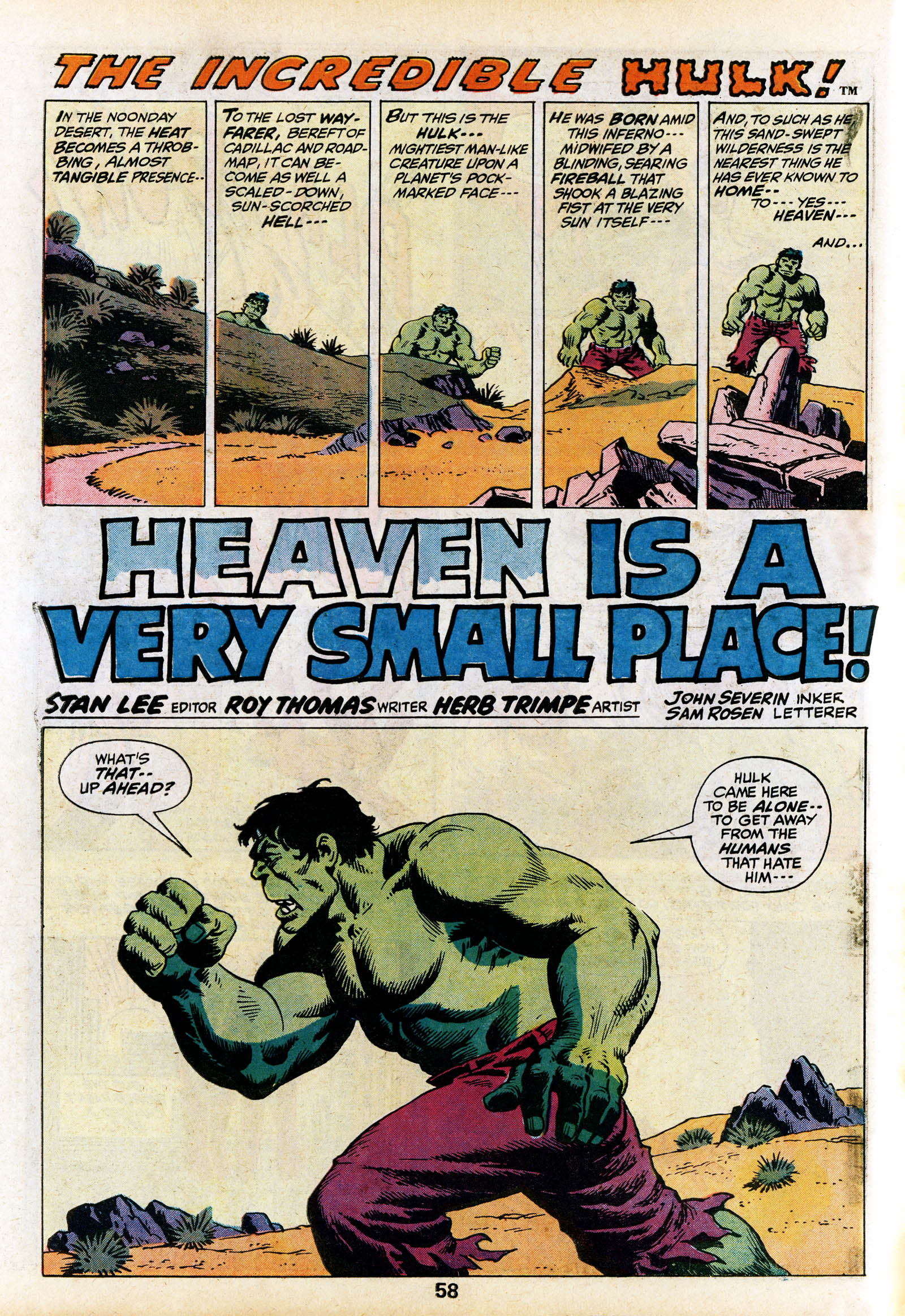 Read online Marvel Treasury Edition comic -  Issue #8 - 58