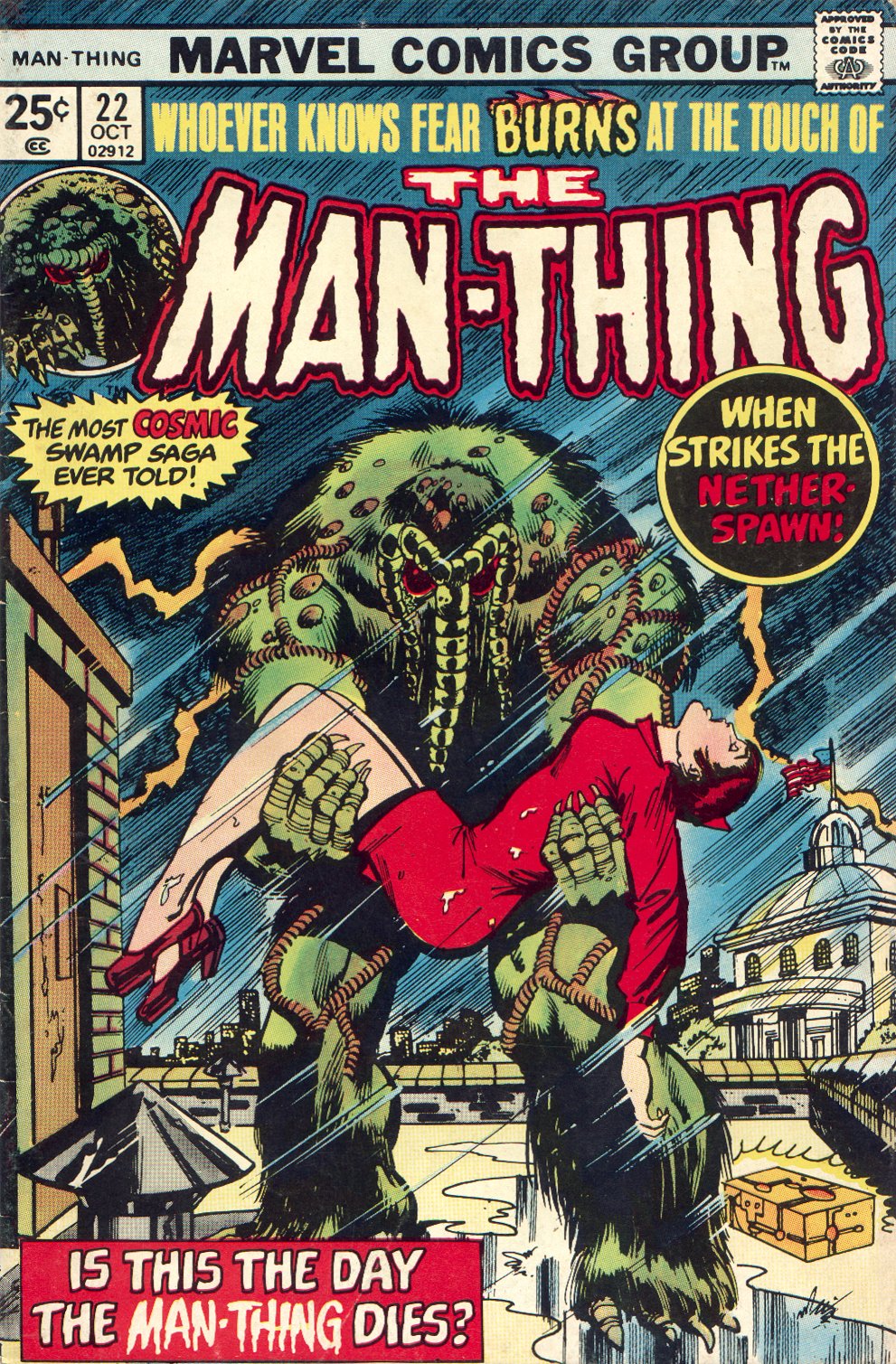 Read online Man-Thing (1974) comic -  Issue #22 - 1