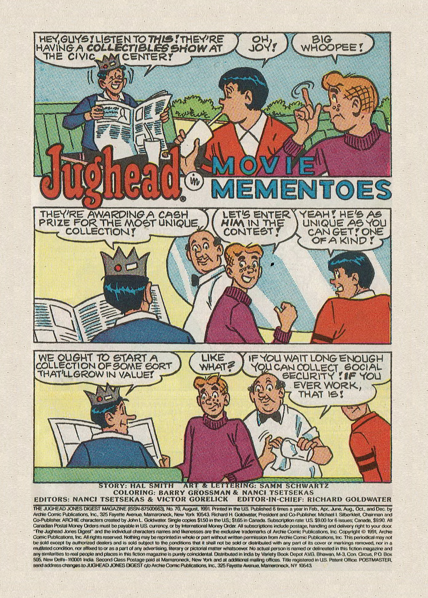 Read online Jughead Jones Comics Digest comic -  Issue #70 - 3
