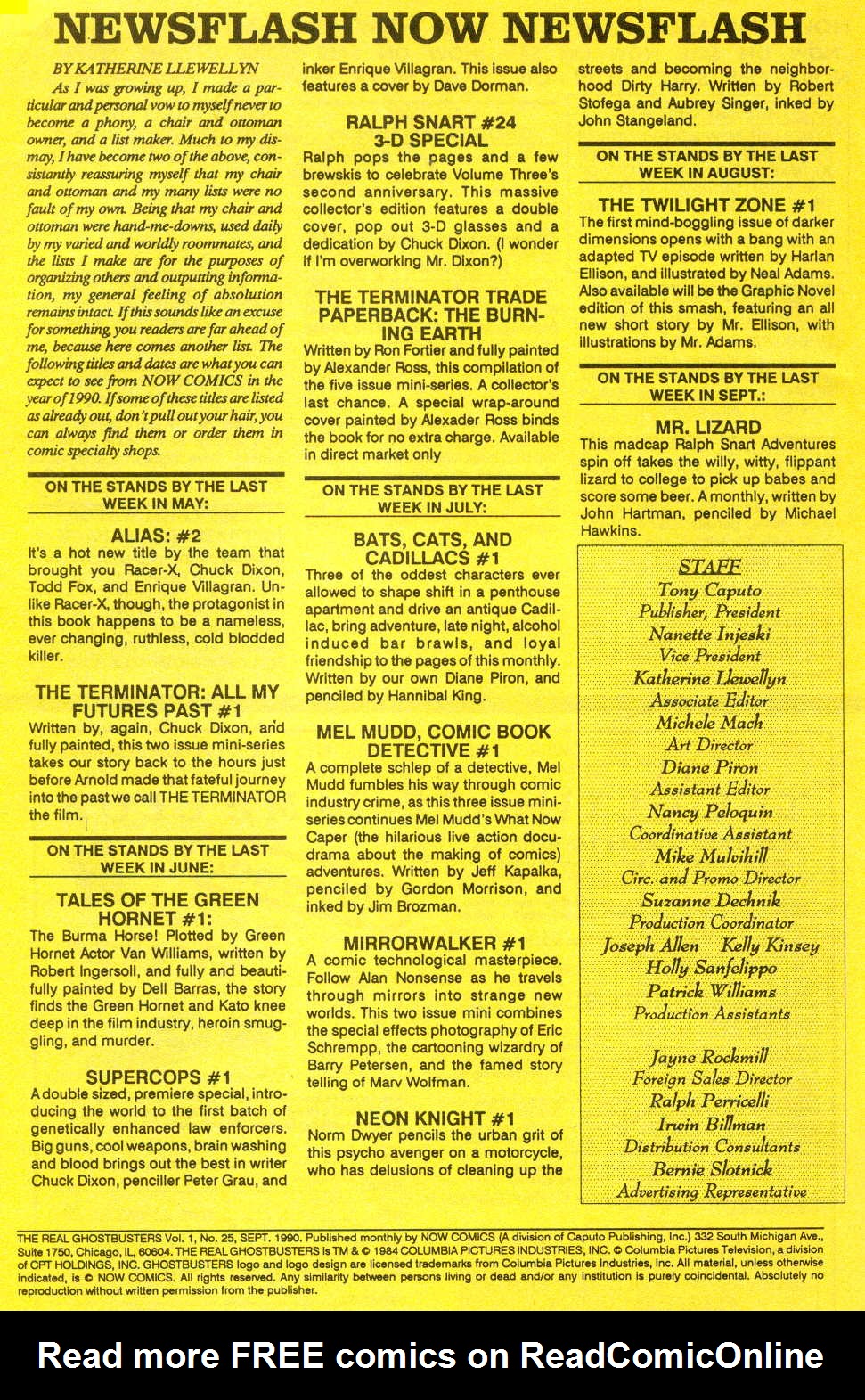 Read online Real Ghostbusters comic -  Issue #25 - 30