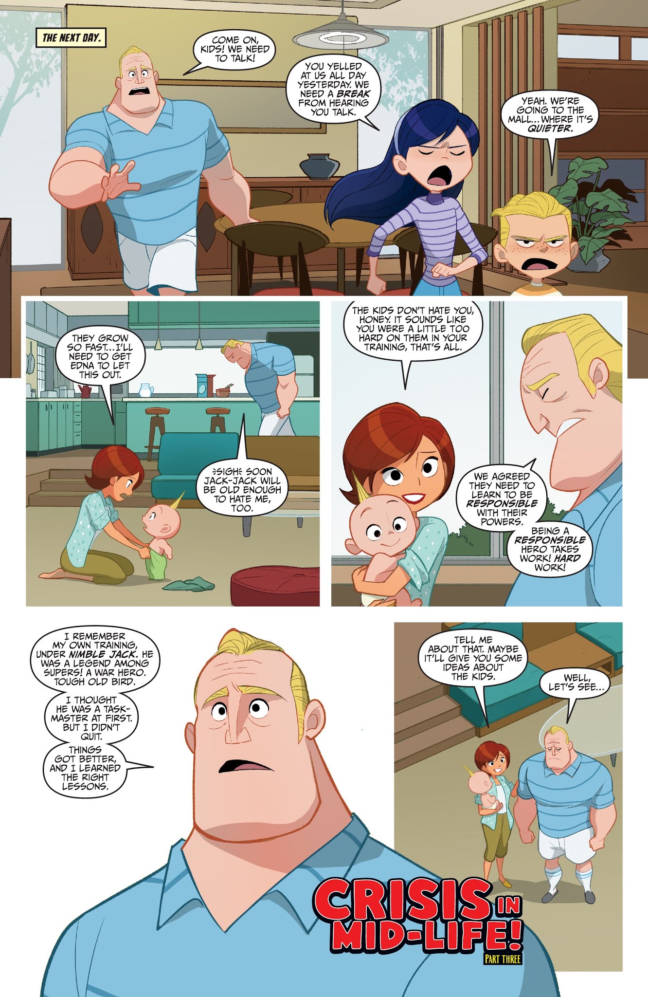 Read online Disney / Pixar The Incredibles 2: Crisis In Mid-Life! & Other Stories comic -  Issue #3 - 3