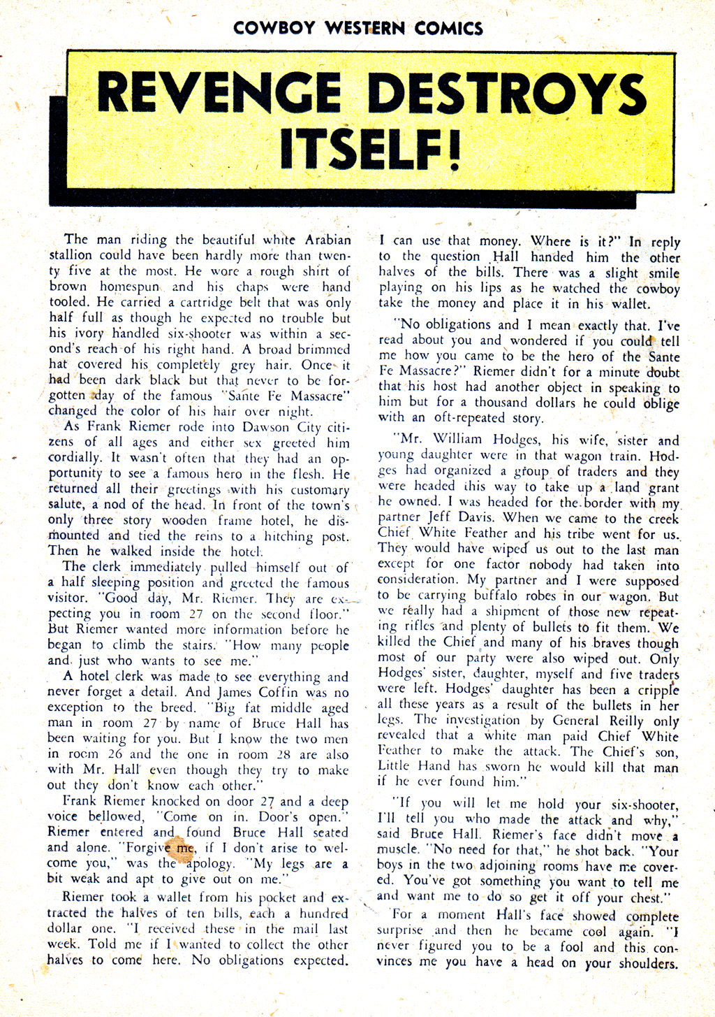 Read online Cowboy Western Comics (1948) comic -  Issue #33 - 16