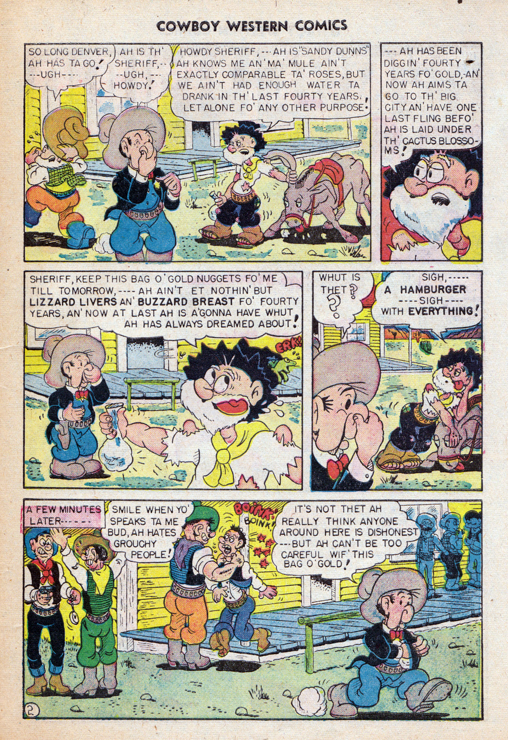 Read online Cowboy Western Comics (1948) comic -  Issue #24 - 27