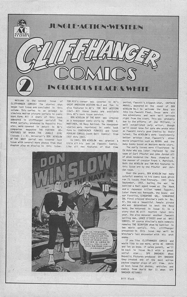 Read online Cliffhanger Comics comic -  Issue #2 - 3