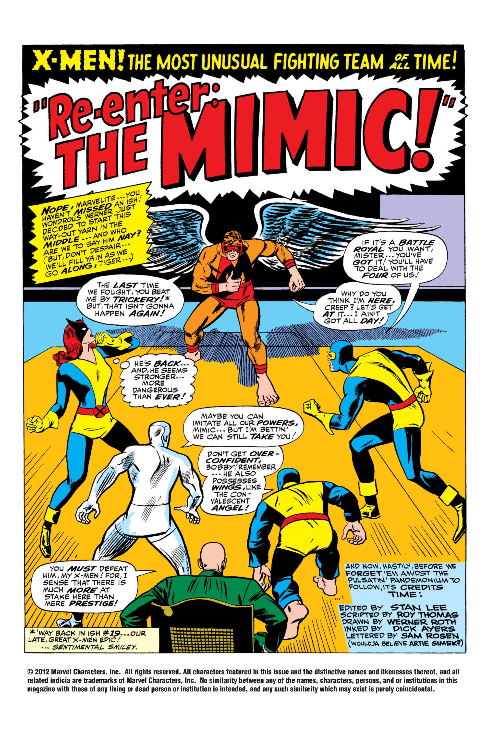 Read online Uncanny X-Men (1963) comic -  Issue #27 - 2