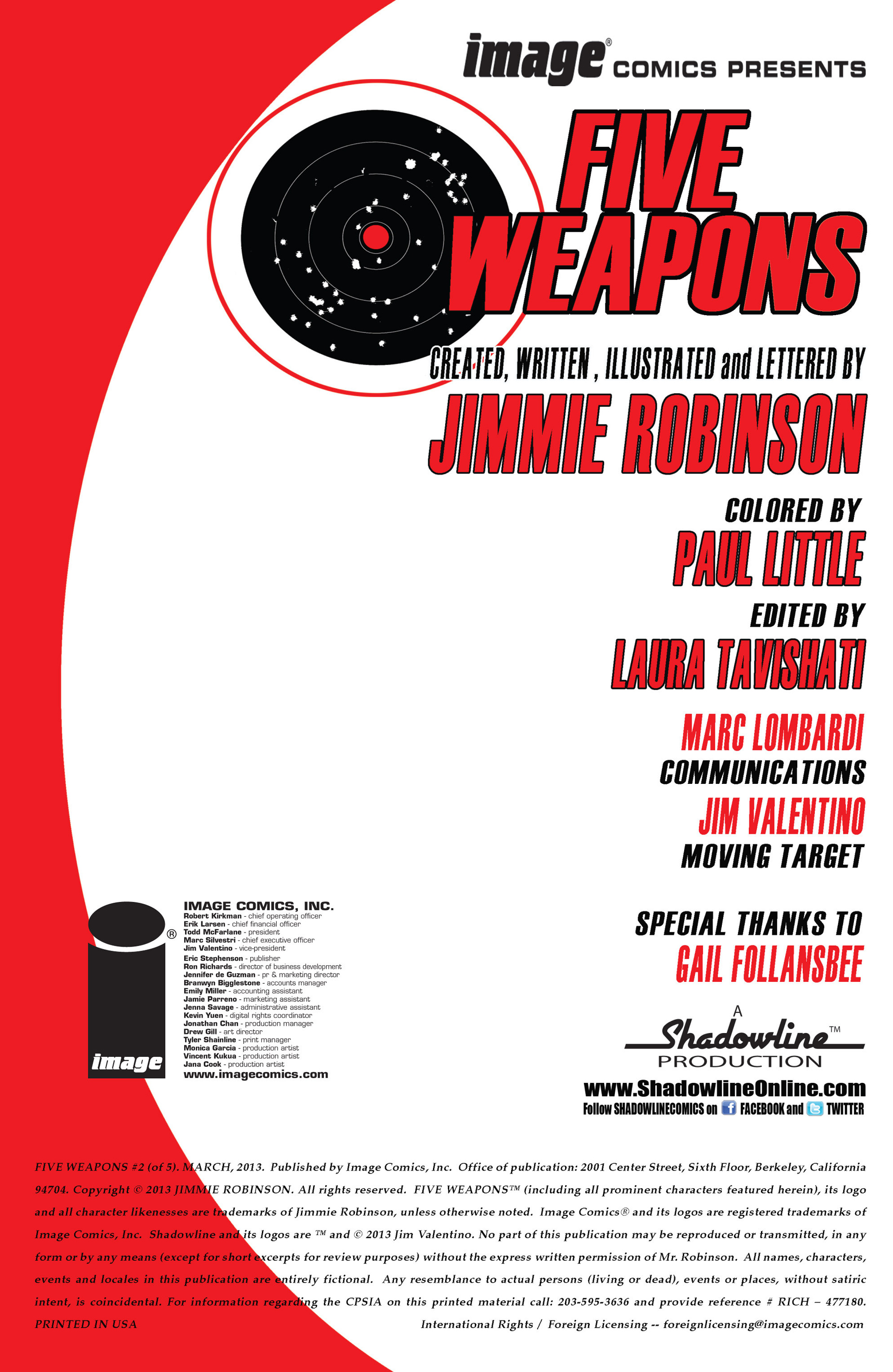 Read online Five Weapons comic -  Issue #2 - 2