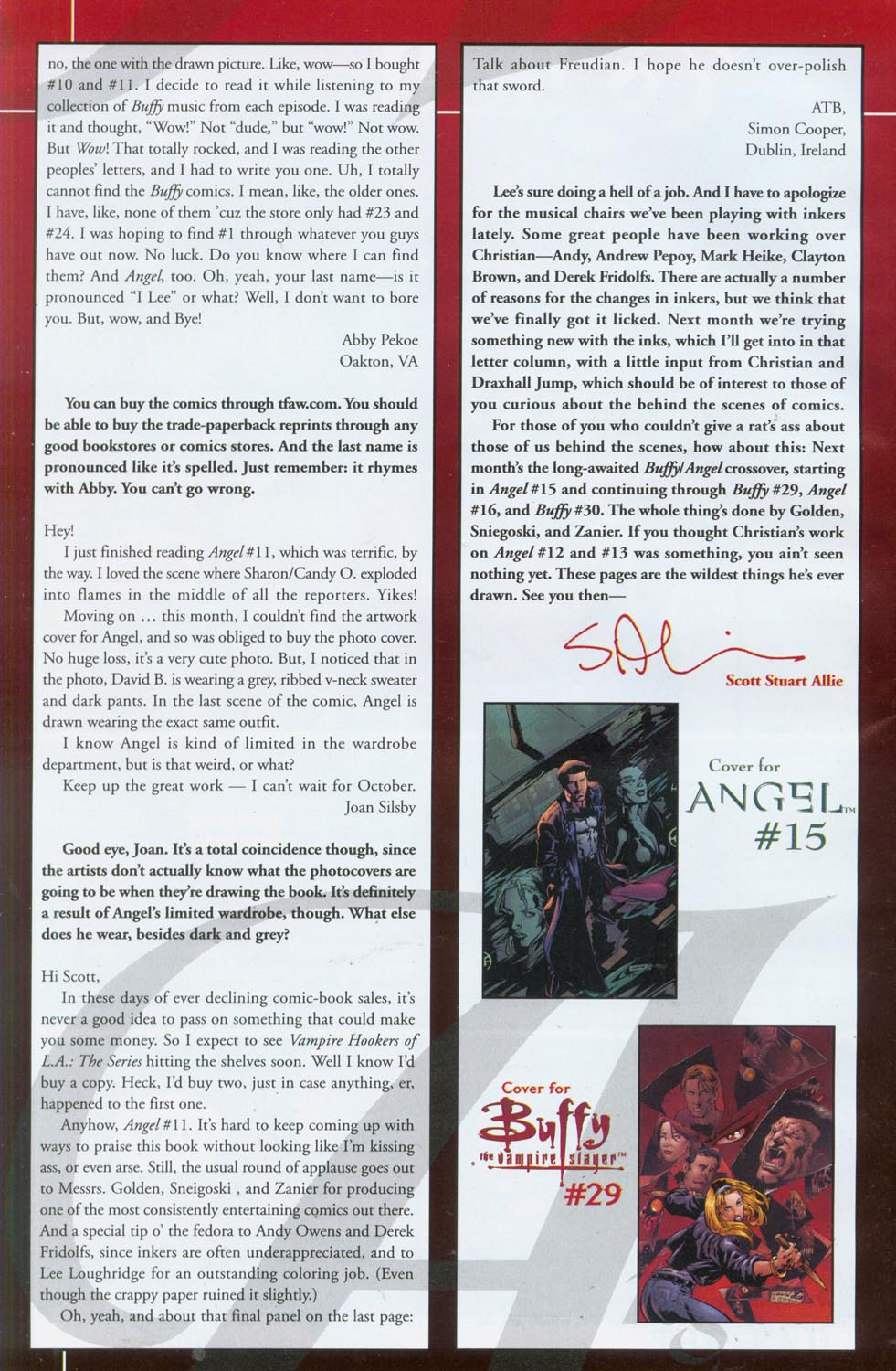 Read online Angel (1999) comic -  Issue #14 - 26