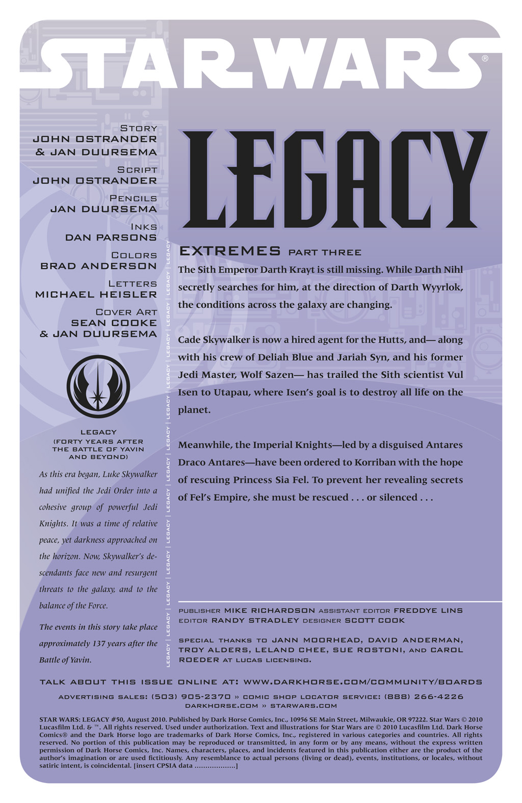Read online Star Wars: Legacy (2006) comic -  Issue #50 - 3