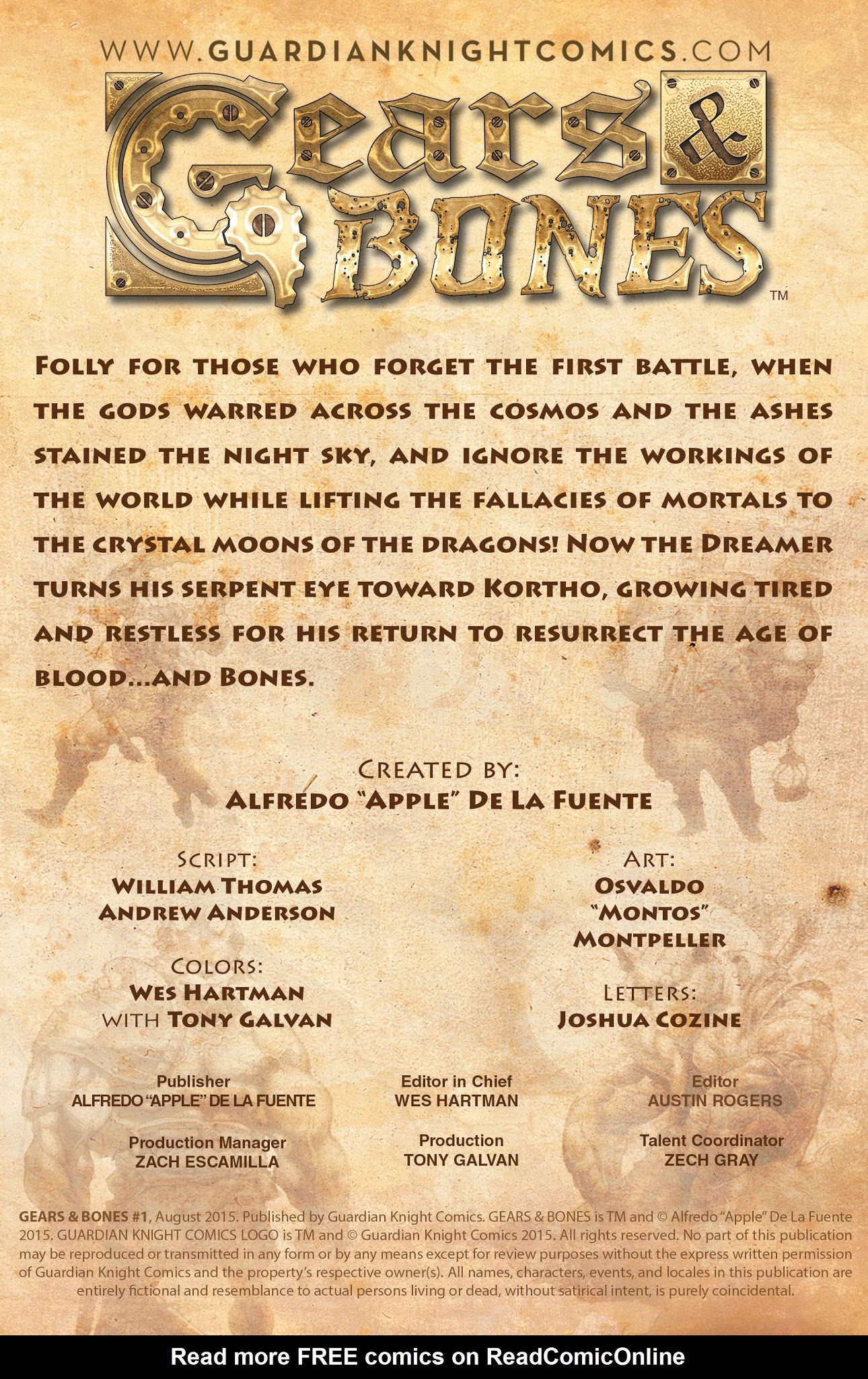 Read online Gears & Bones comic -  Issue #1 - 2